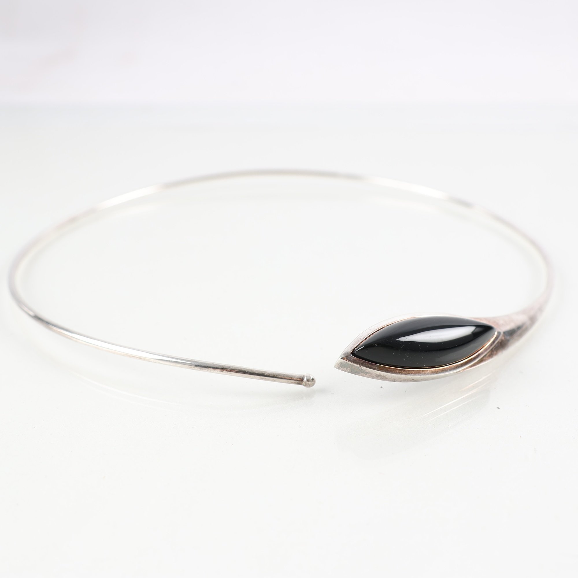 Halsring, silver, plast, brv: 19g