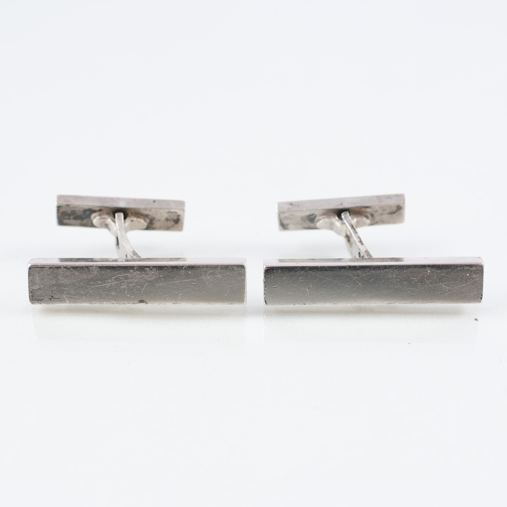 Manschettknappar, silver 925, 1960-tal, vintage, vikt: 17.3g