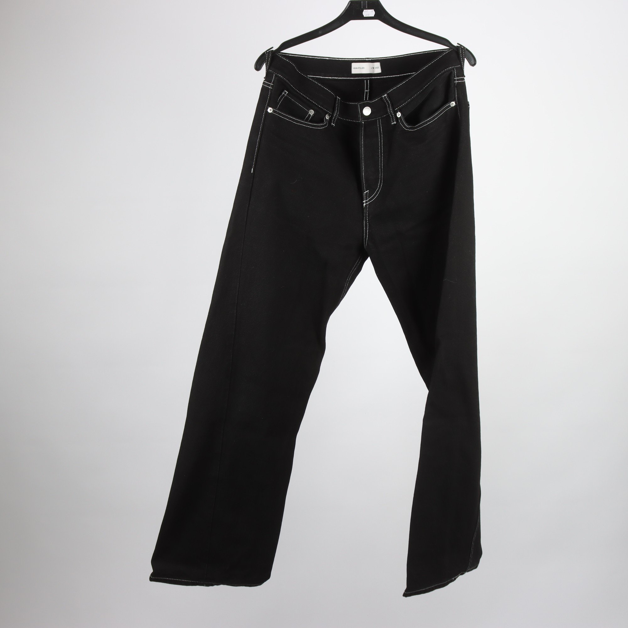 Byxor, H&M Atelier, svart, stl. 30.