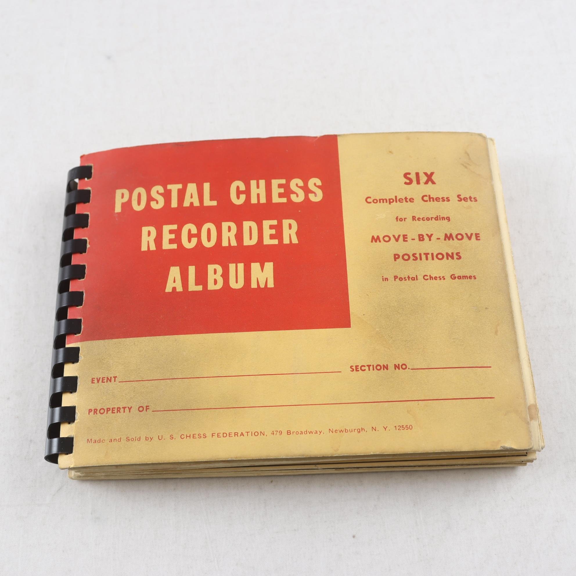 Postal Chess Recorder Album, Six Complete Chess Sets