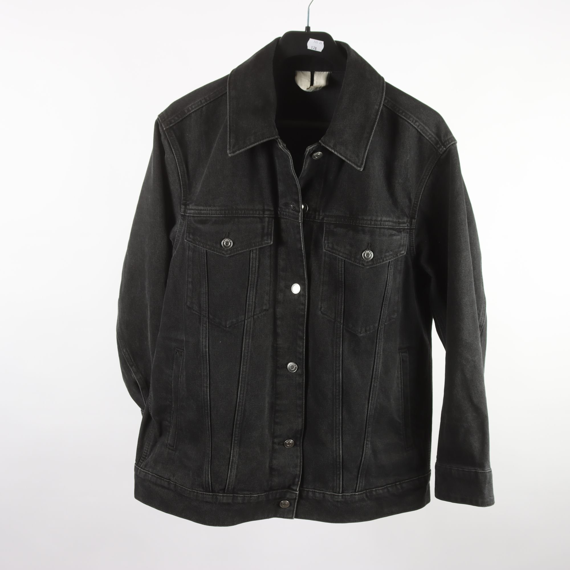 Jeansjacka, Arket, svart, stl. 38