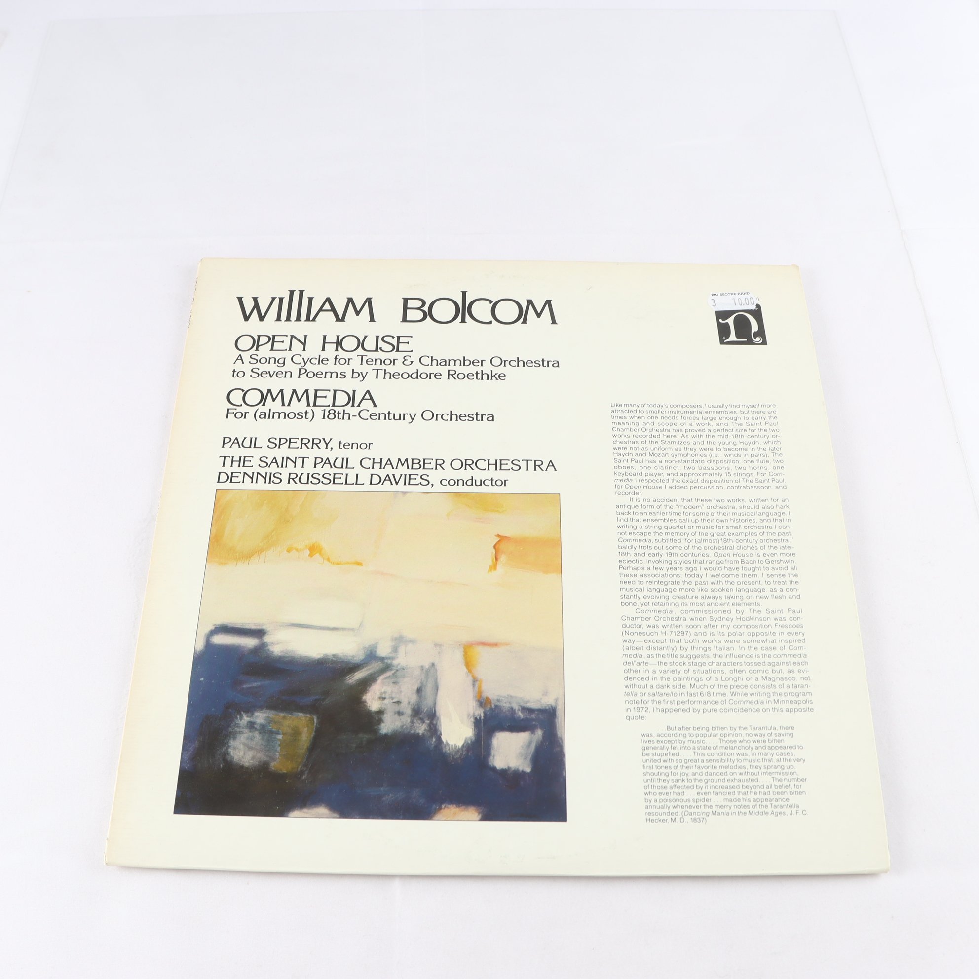 LP William Bolcom, Open House / Commedia