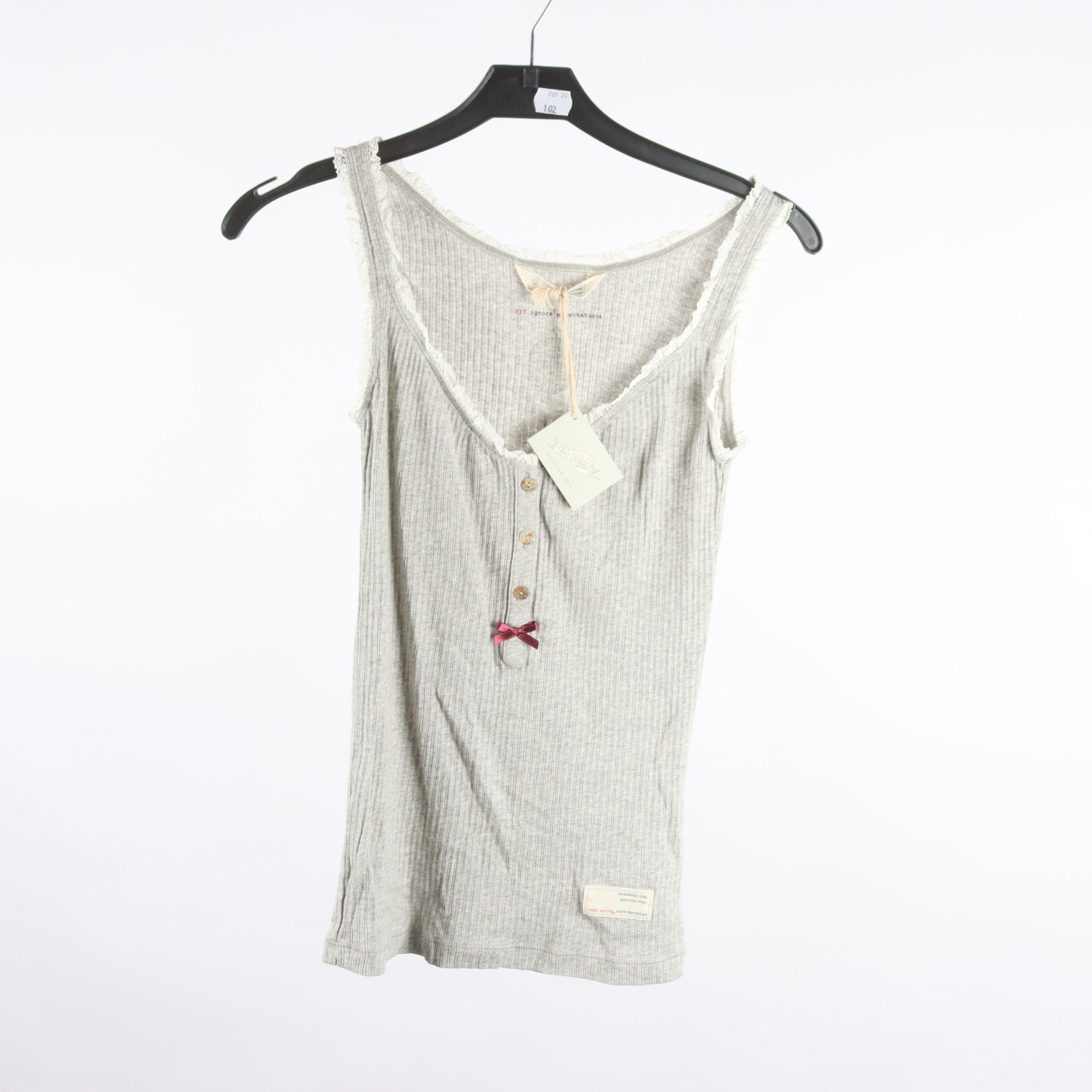 Linne 2-pack, Odd Molly, grå, stl. 0 (XS)