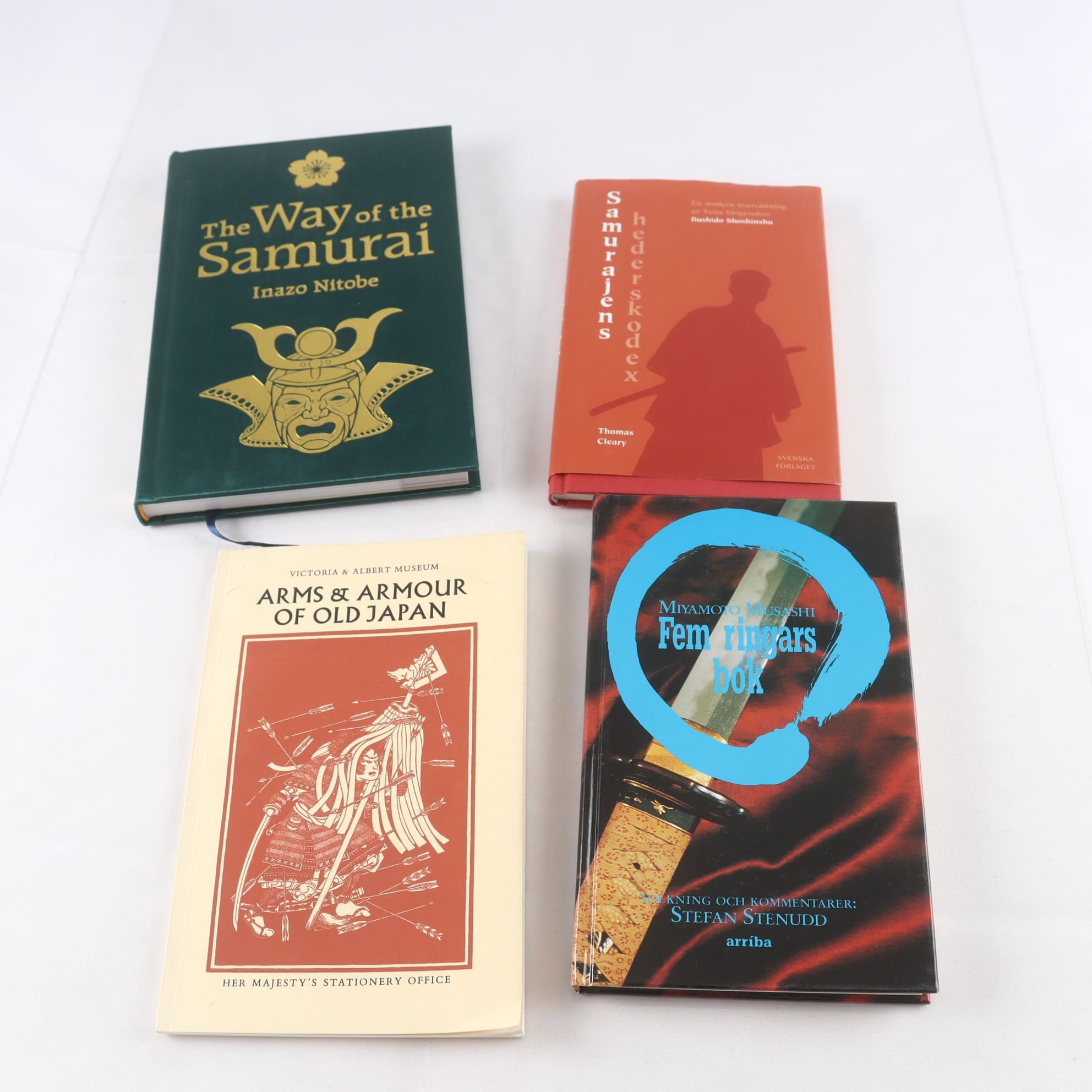 Japansk traditionell strid och stridskonst, bokpaket med 4 volymer