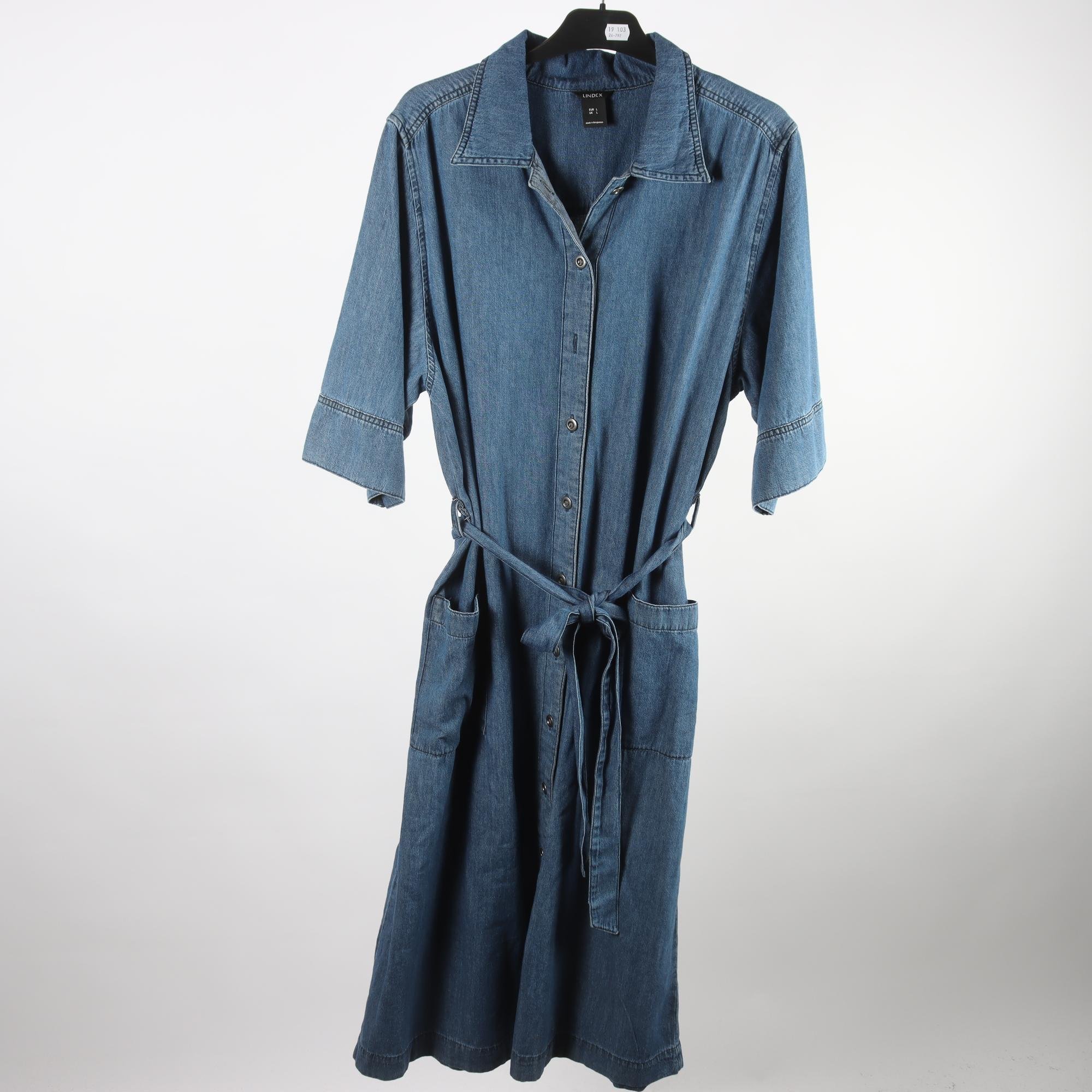 Jeansklänning, Lindex, stl. L