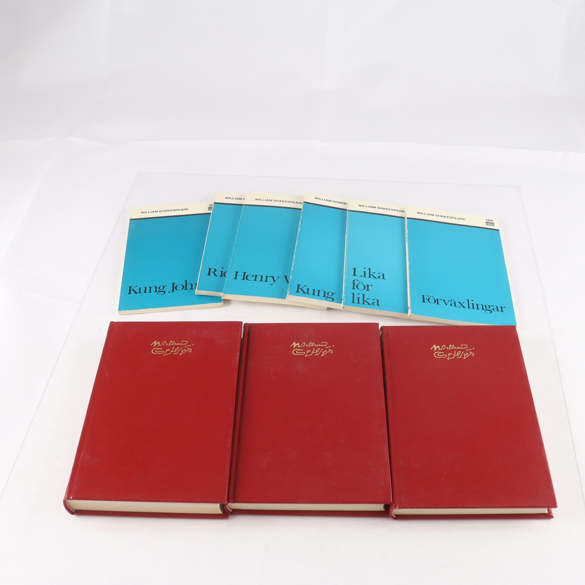 William Shakespeare, bokpaket med 9 volymer