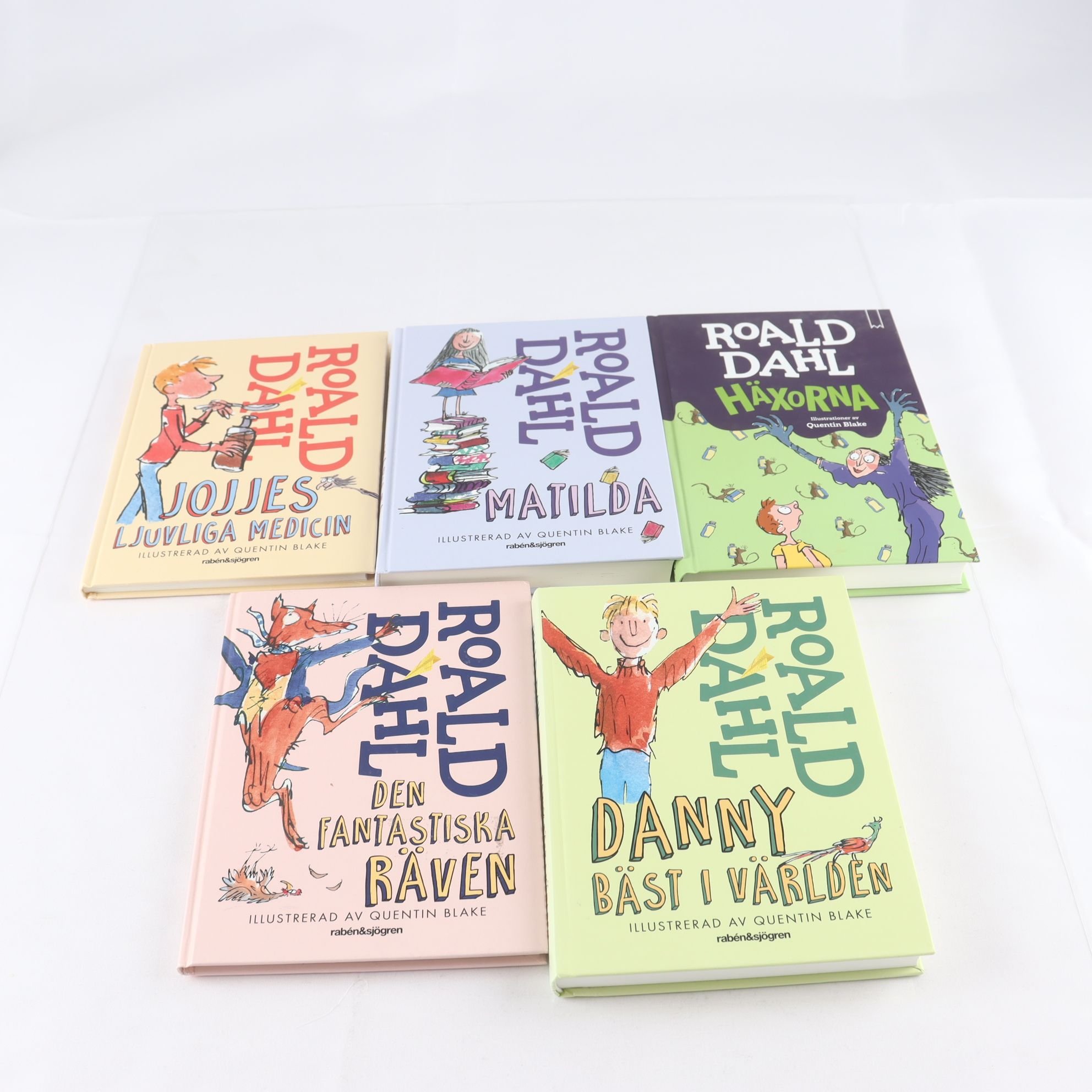 Roald Dahl, bokpaket med 5 volymer