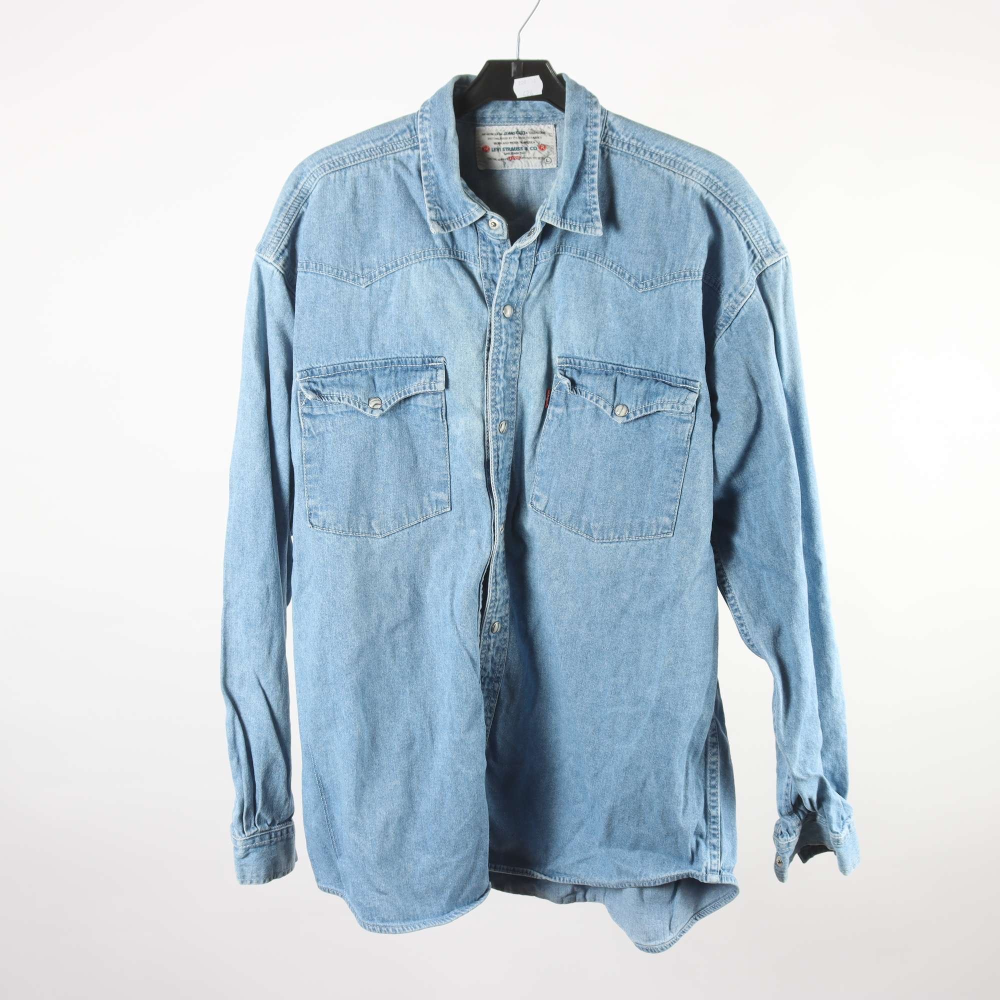 Jeansskjorta, Levis, blå, stl. L.