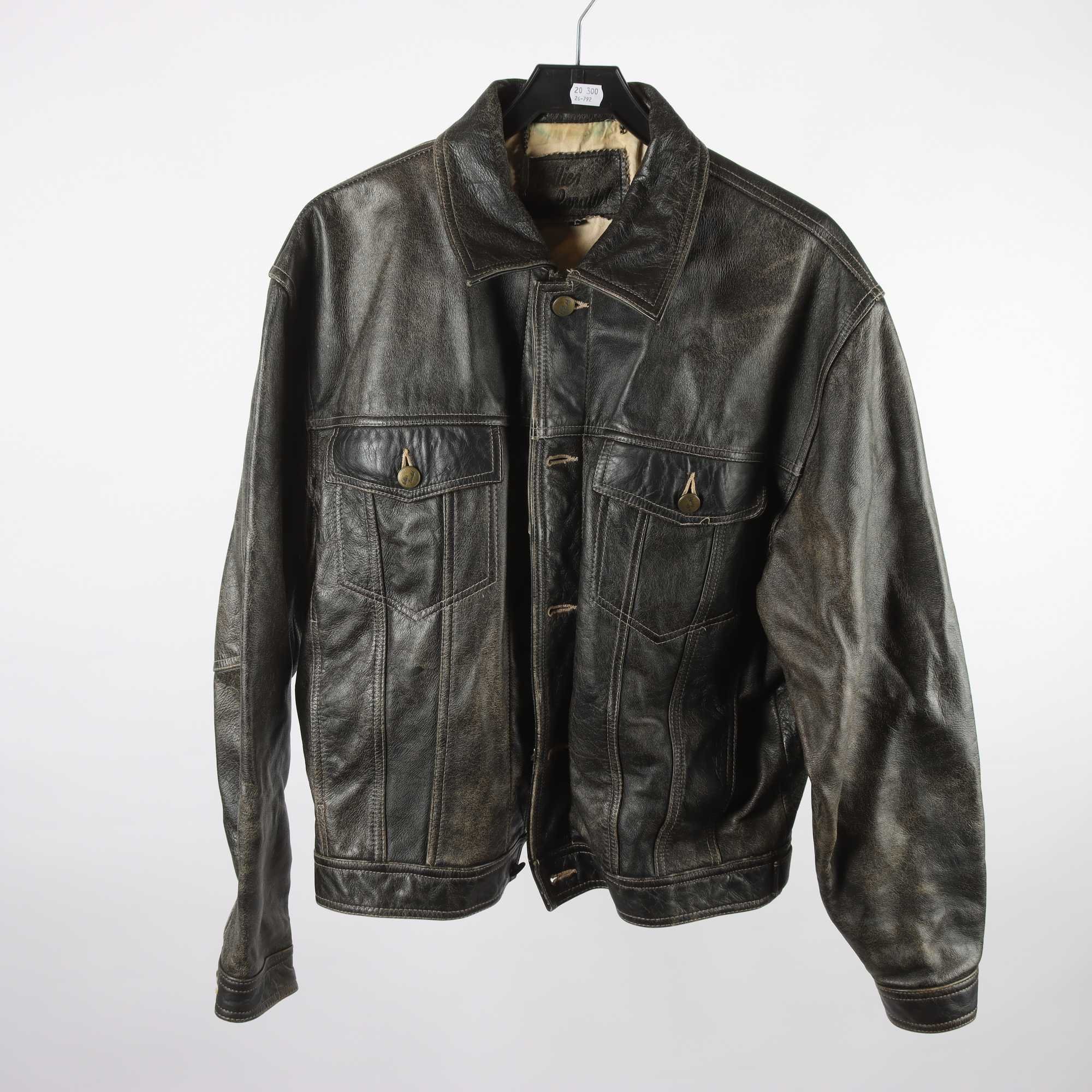 Skinnjacka, Hollies Parallel, vintage, 100% läder, stl. L