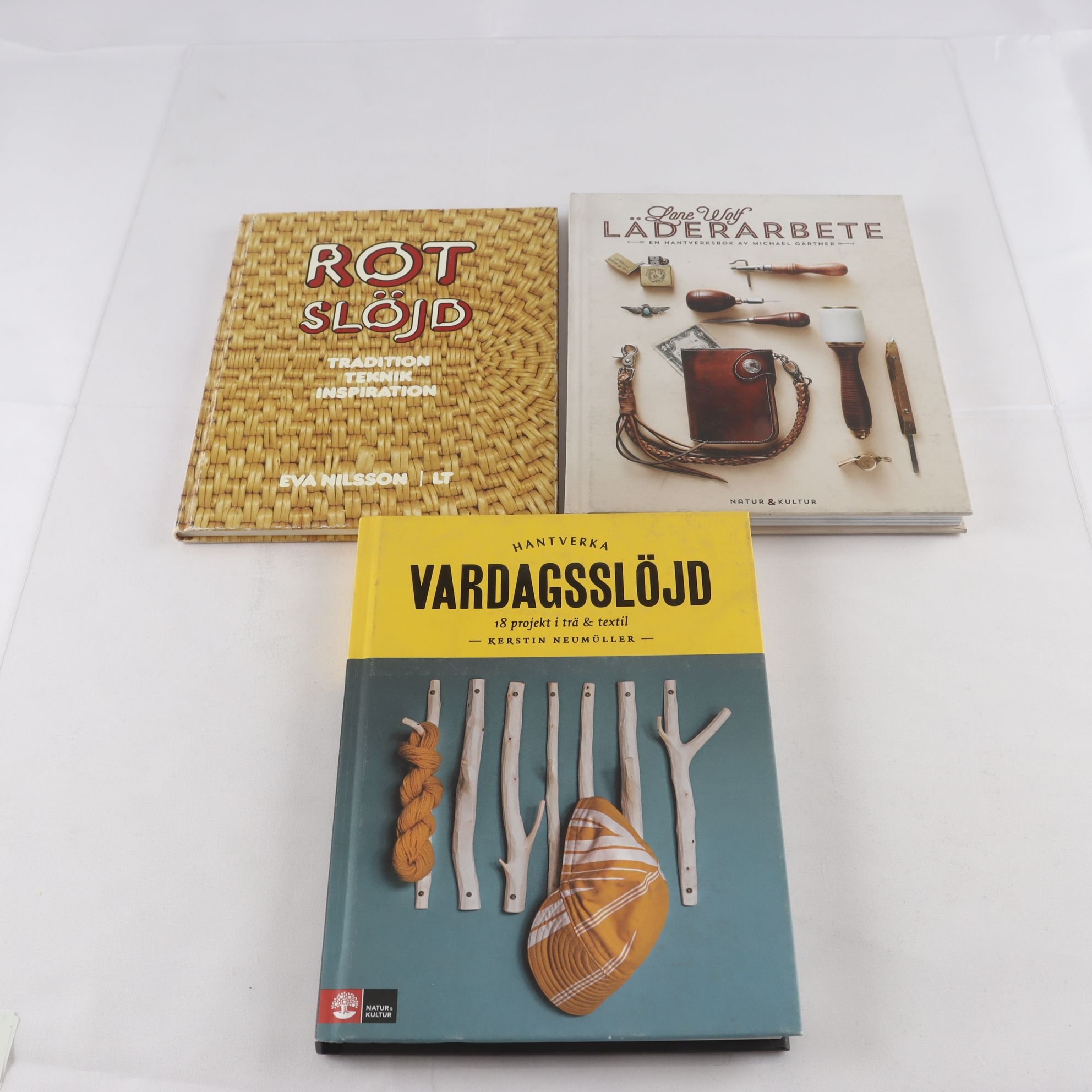 Böcker om slöjd, paket med 3 volymer