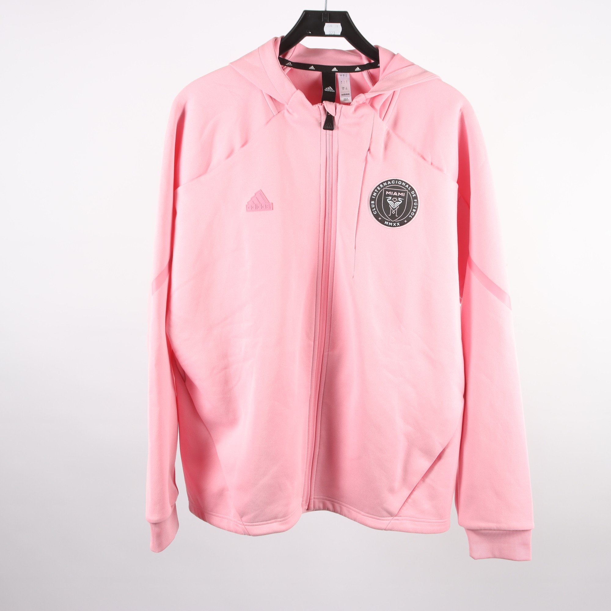 Hoodie, Adidas, Club Internacional de futbol, rosa, stl. L.