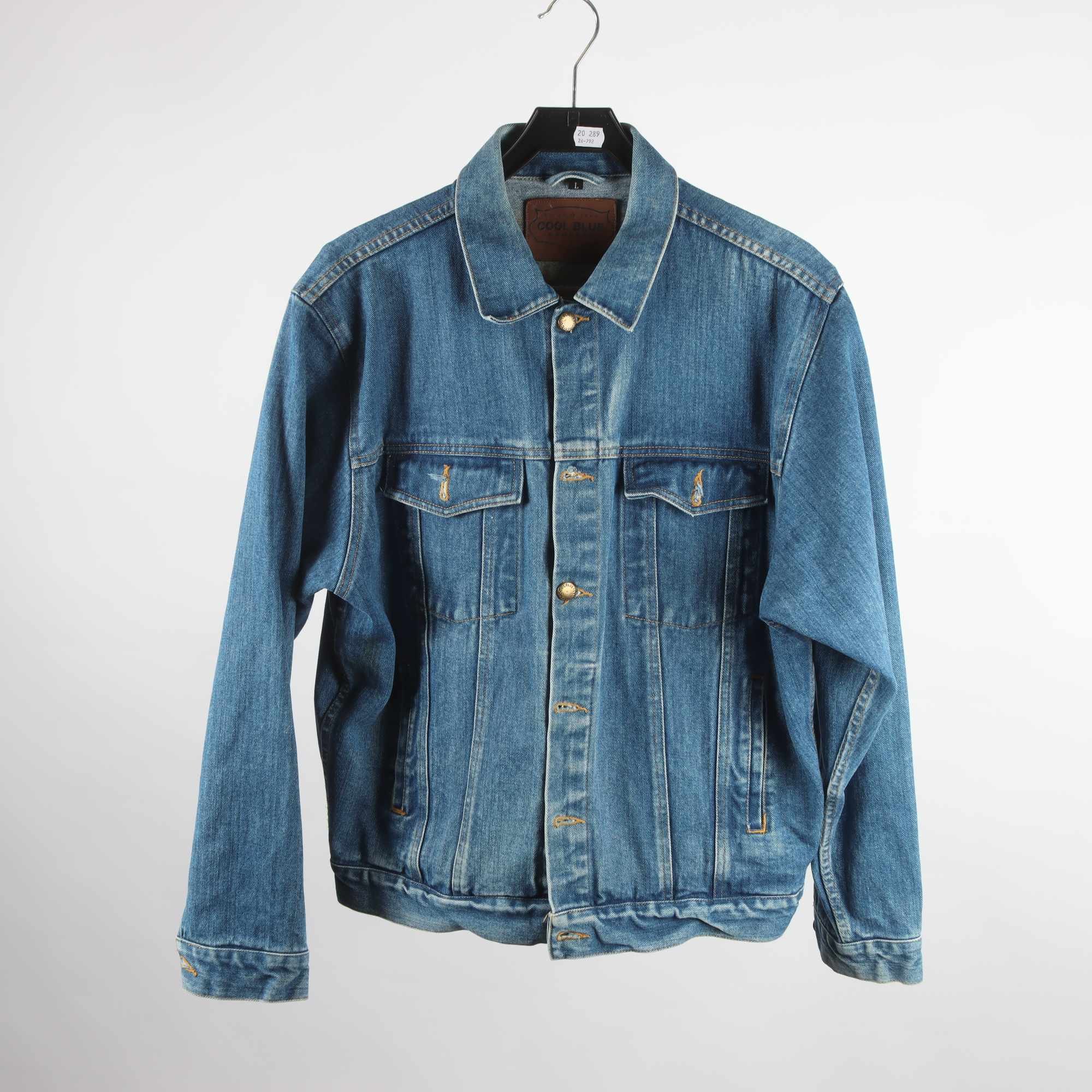 Jeansjacka, Cool Blue, vintage, stl. L