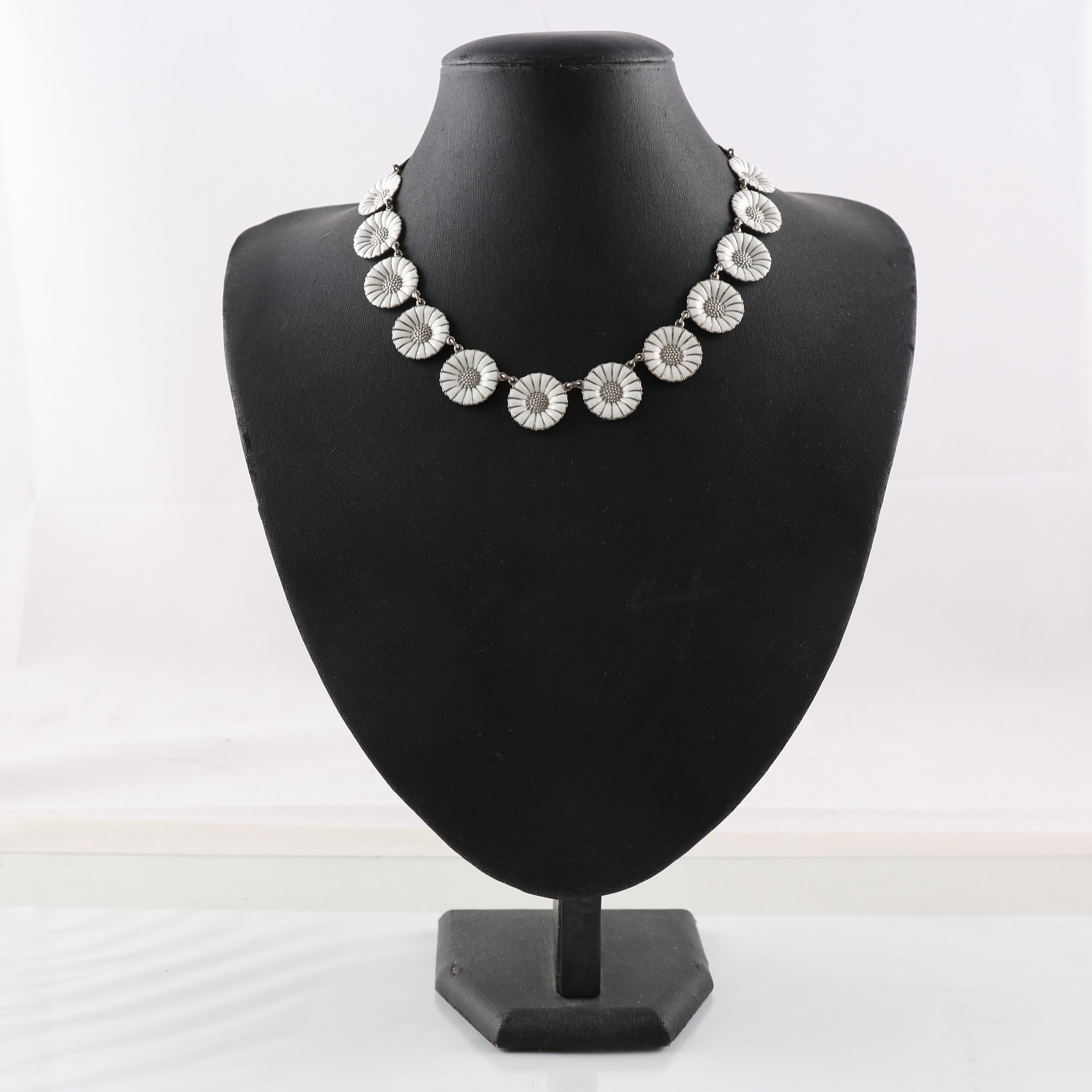Halsband, Georg Jensen, Marguarite, silver, vikt:47.1g