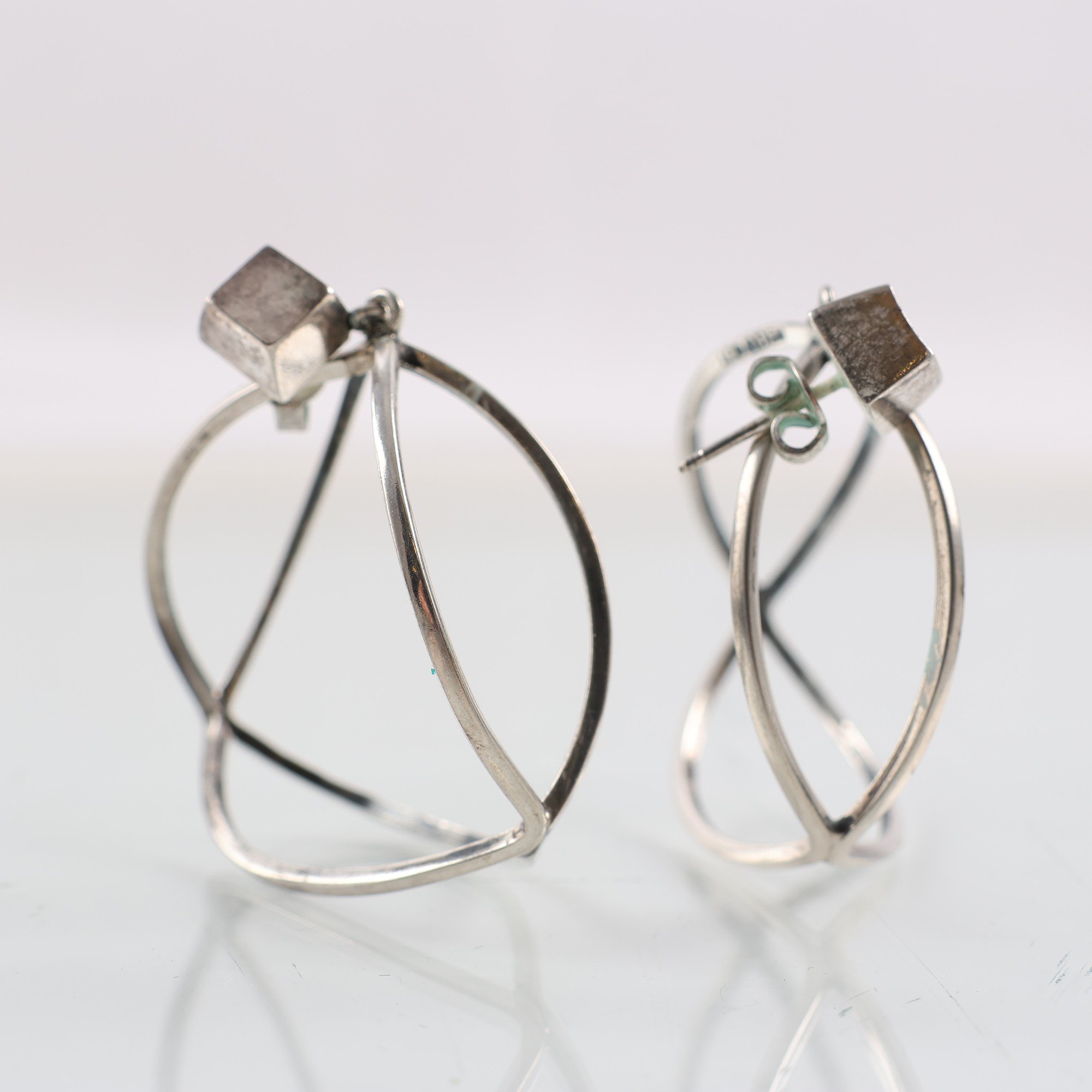 Örhängen, silver, vikt: 13g
