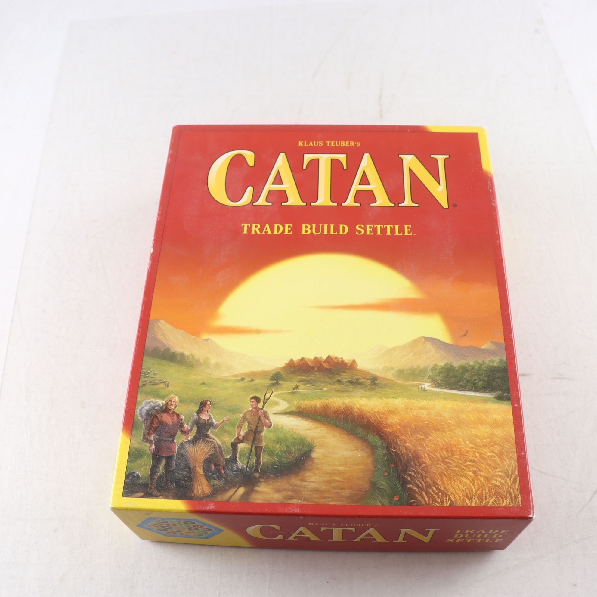 Spel, Catan,trade build settle.