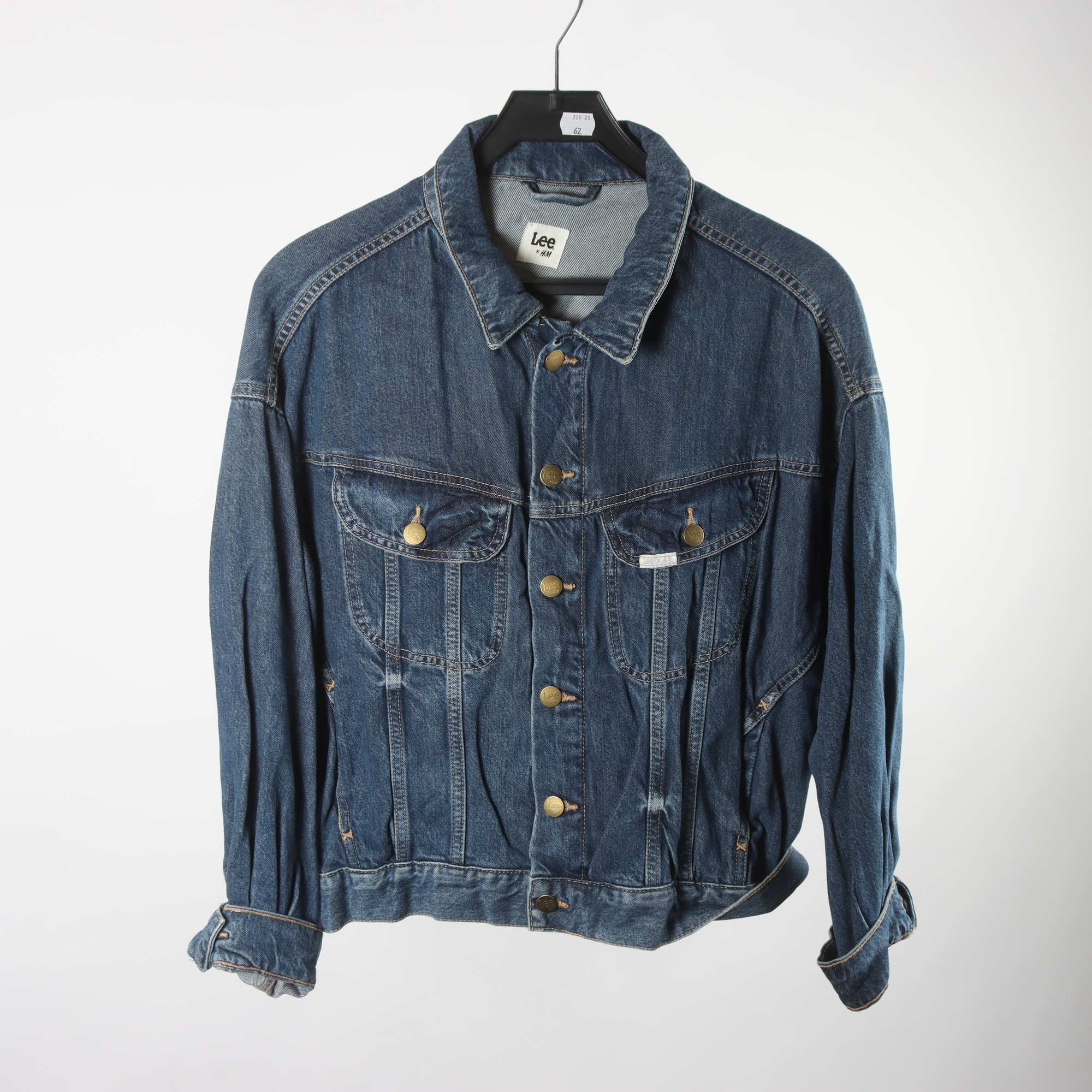Jeansjacka, Lee x H&M, blå, stl. M