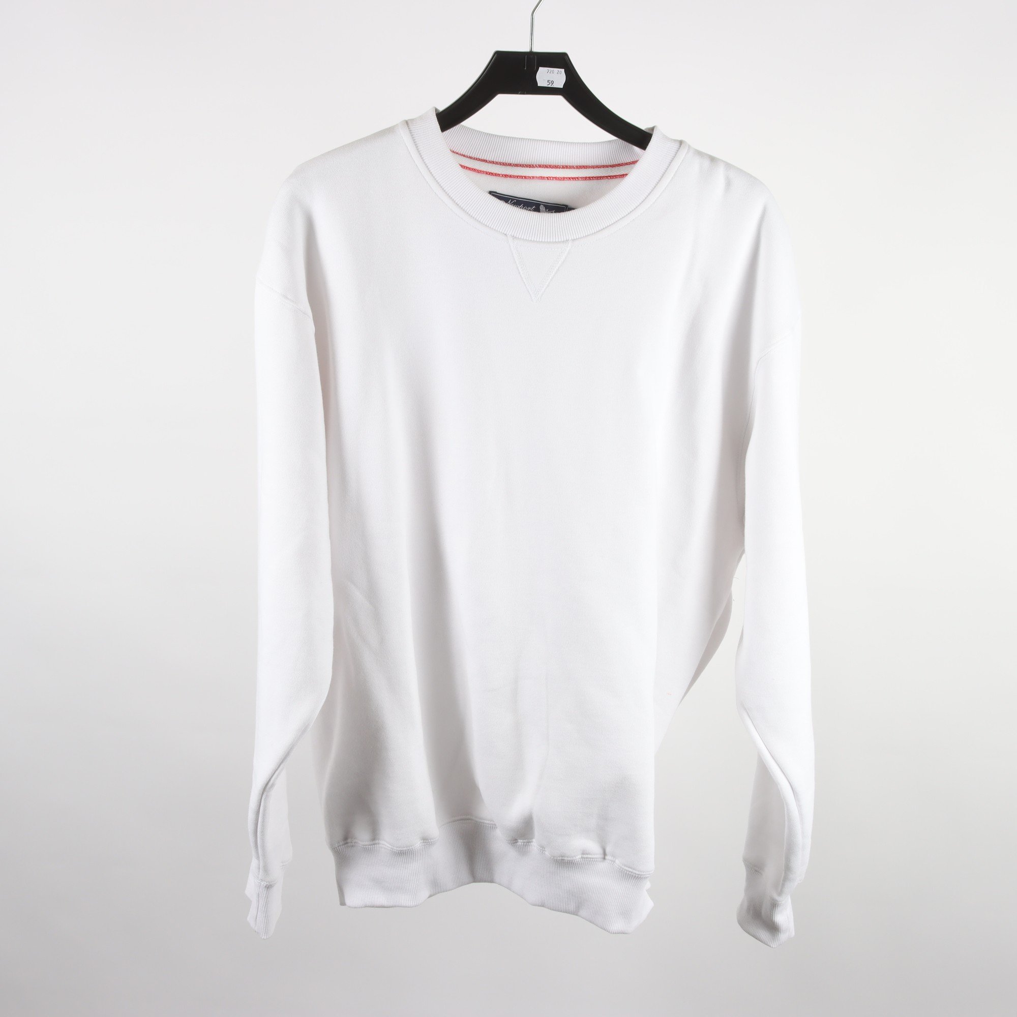 Sweatshirt, Newport, vit, stl. XL