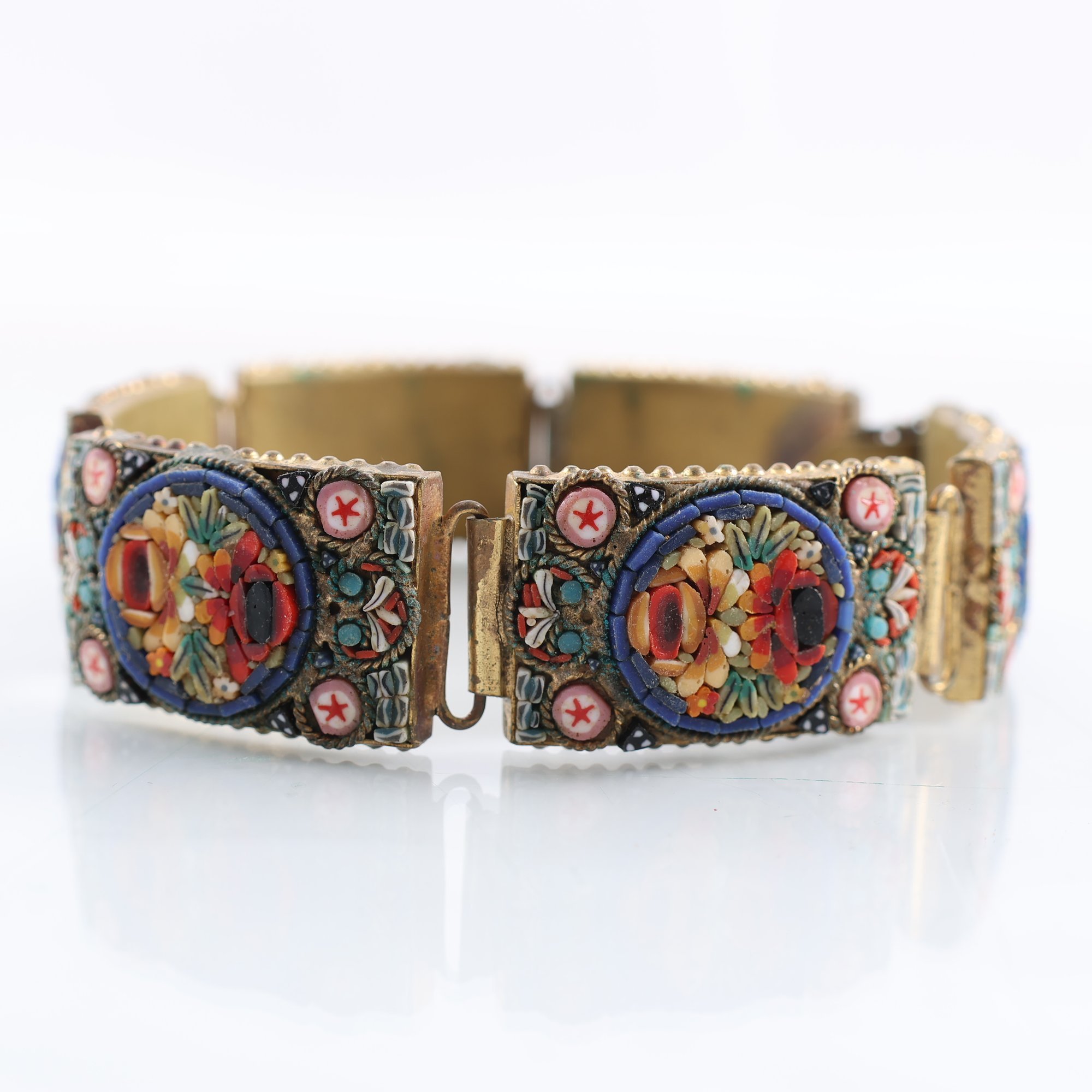Armband, vintage, mikromosaik, Italien, renoveringsobjekt.