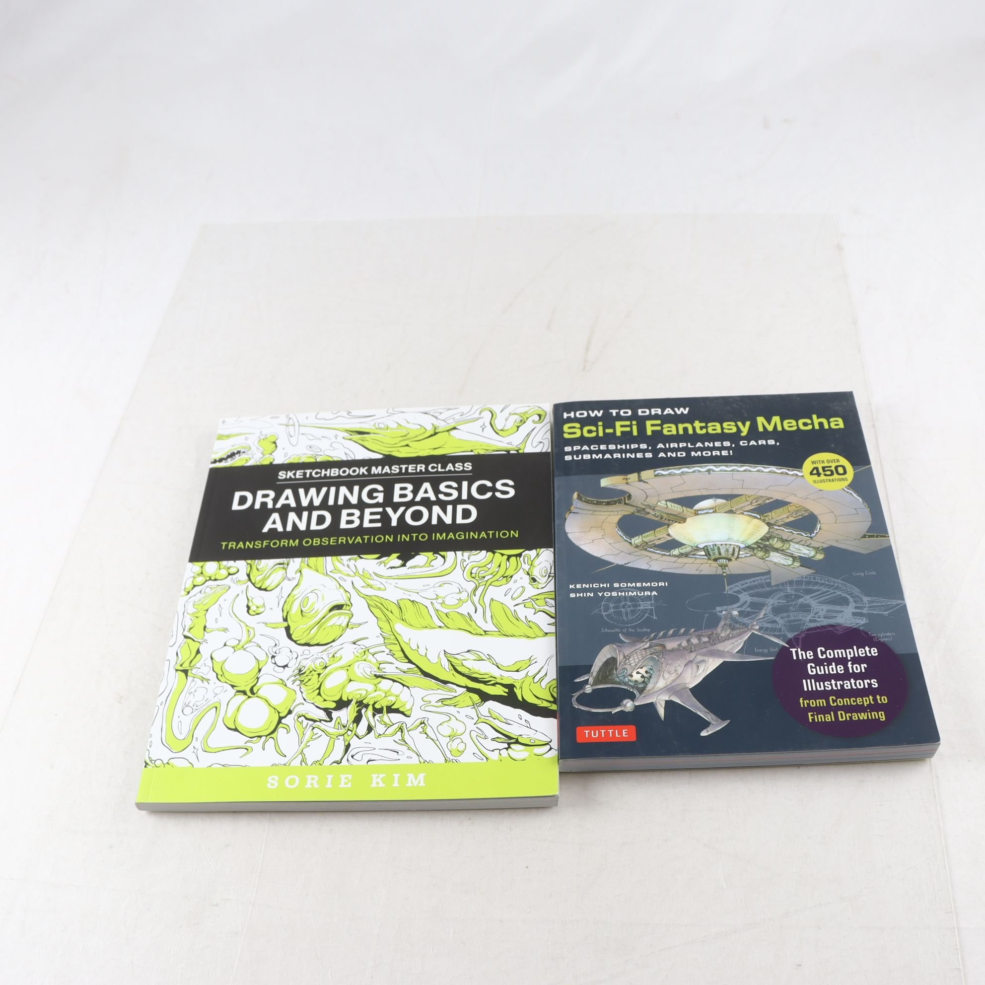 Teckningsläroböcker, How to draw sci-fi.. & drawing basics and Beyond