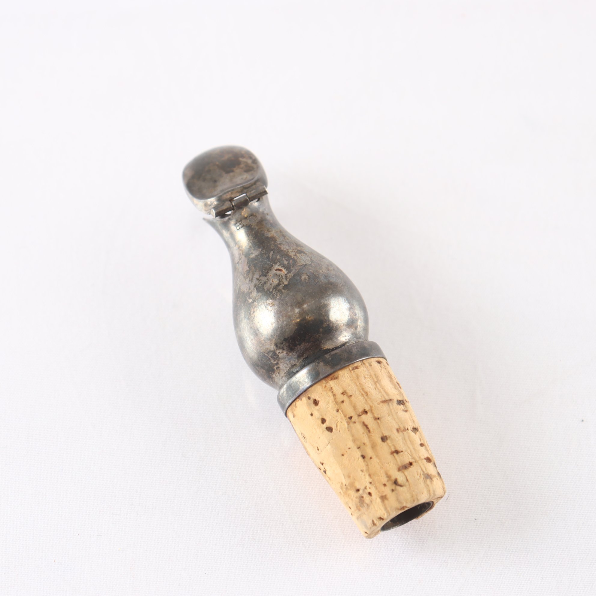 Vinhällare, kork, silver, 830