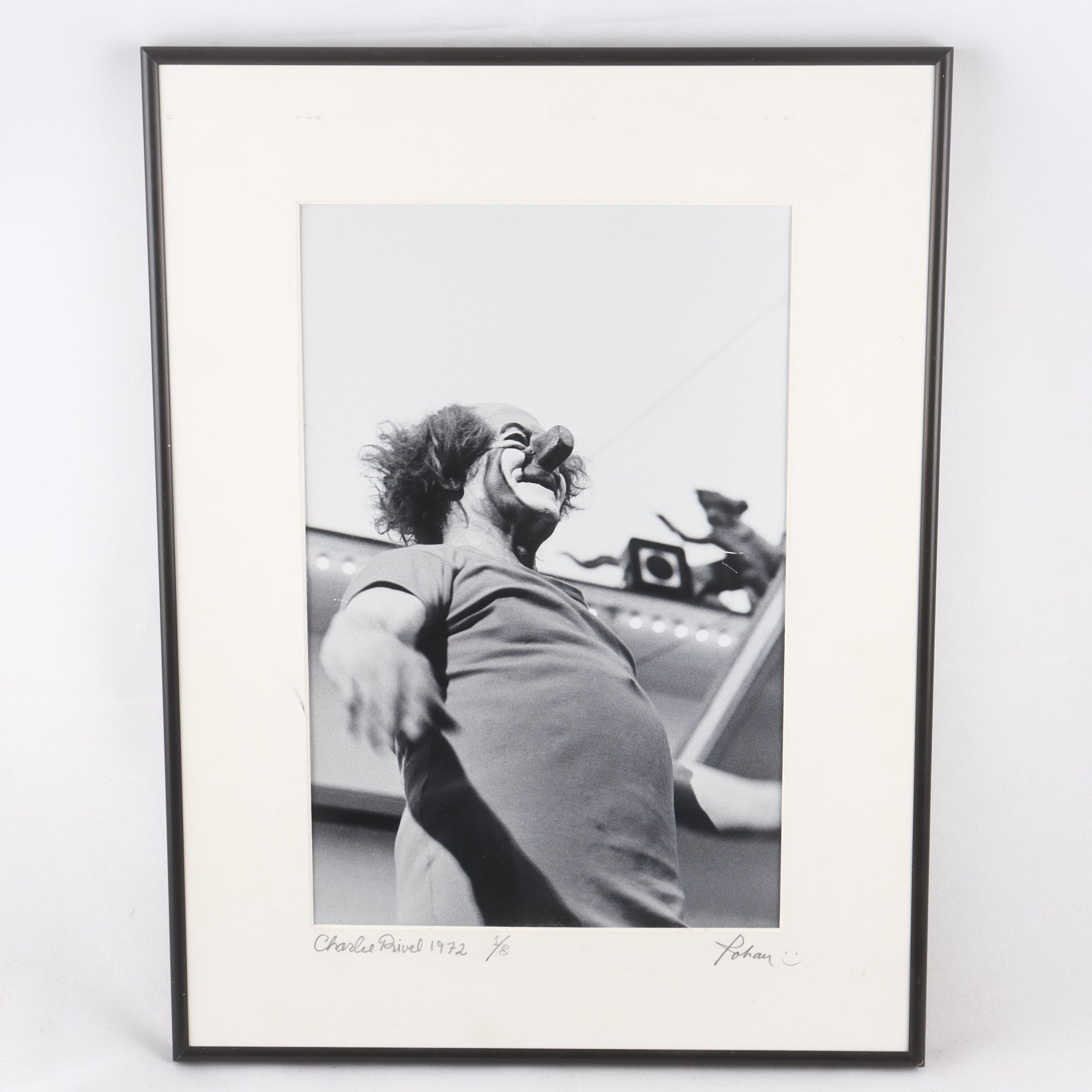 Fotografi, Charles Rivel, Johan, 1/8, 1972. Samfraktas ej.