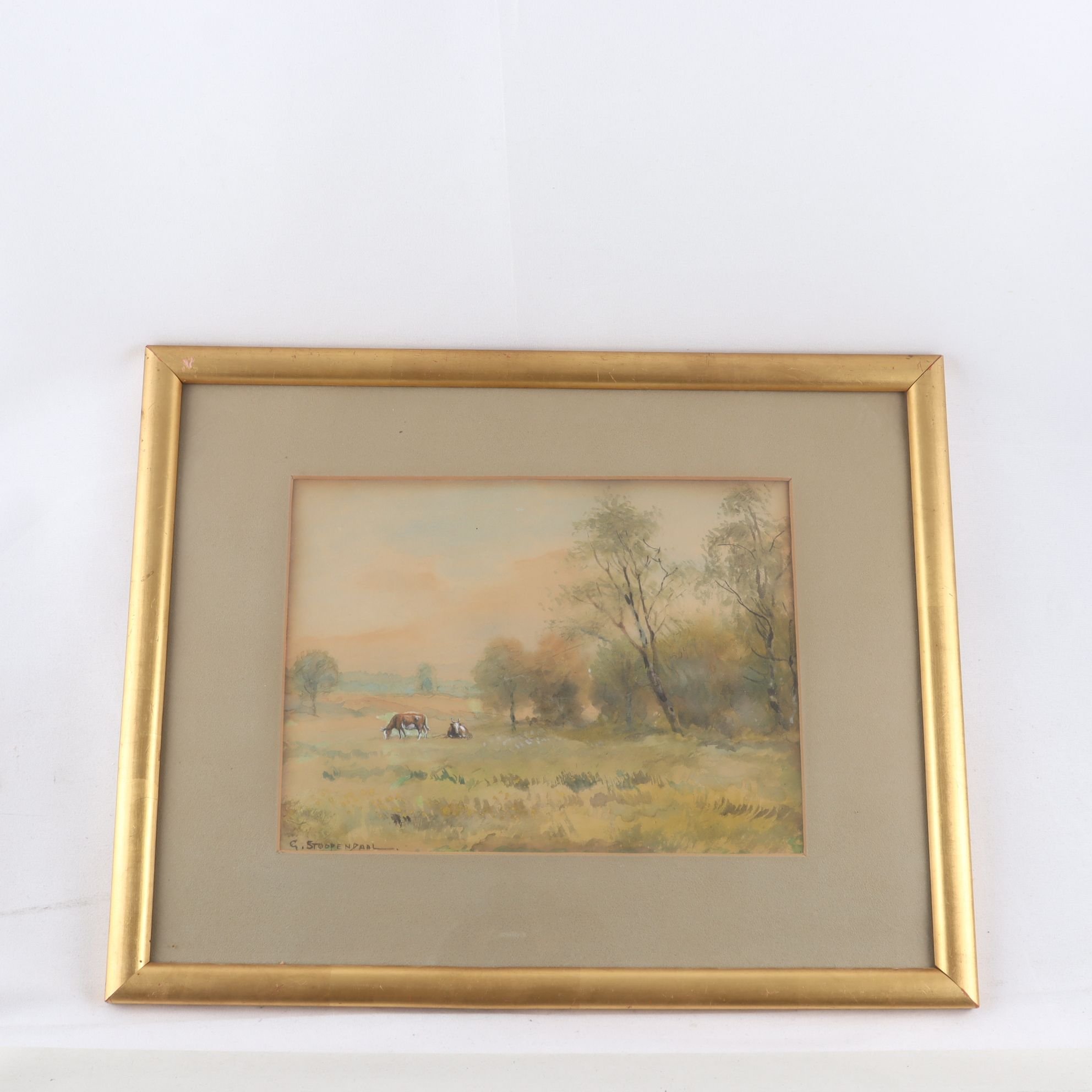 Akvarell, Georg Stoopendaal, (1866-1953), signerad. Samfraktas ej