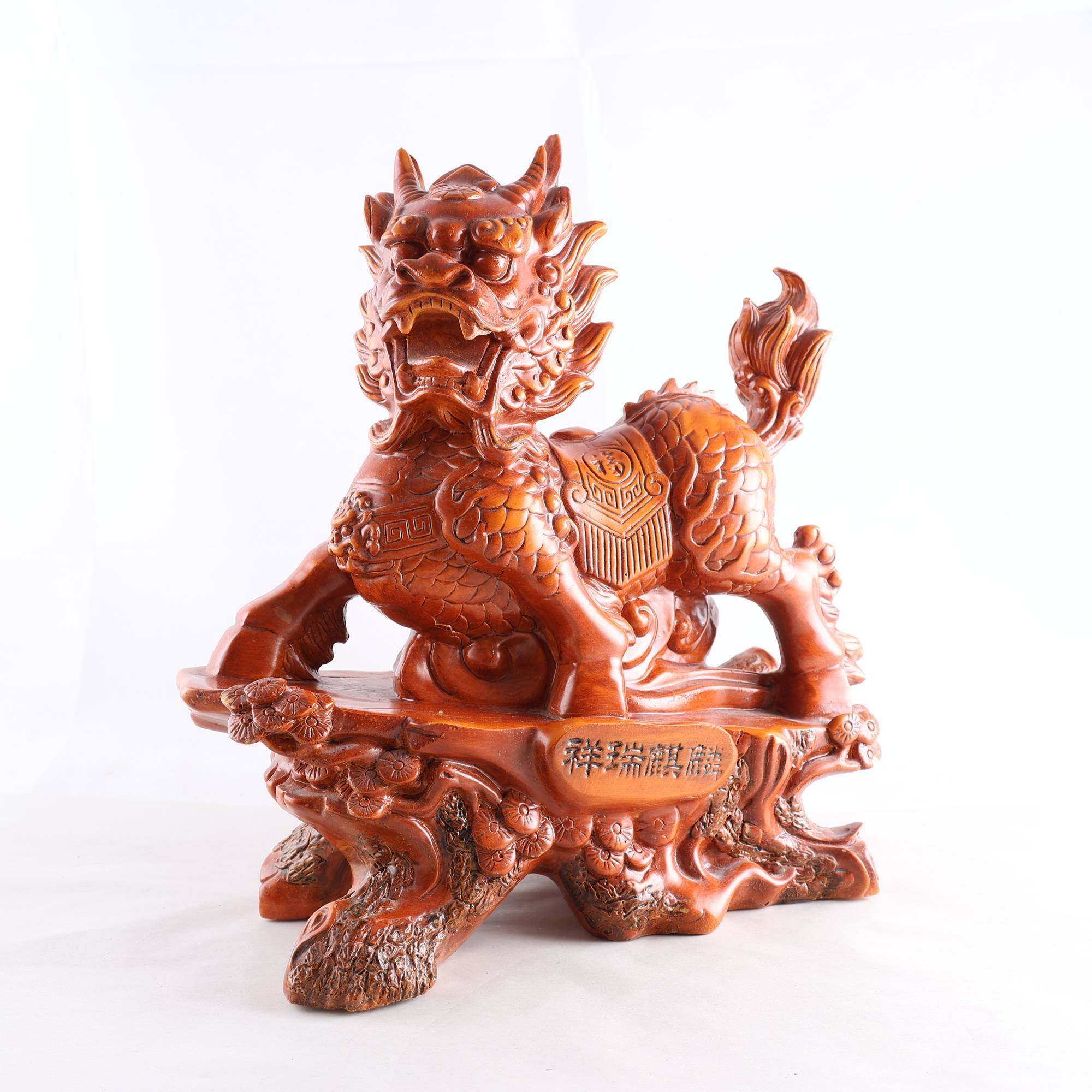 Kinesisk träfigur, Drake. Samfraktas ej