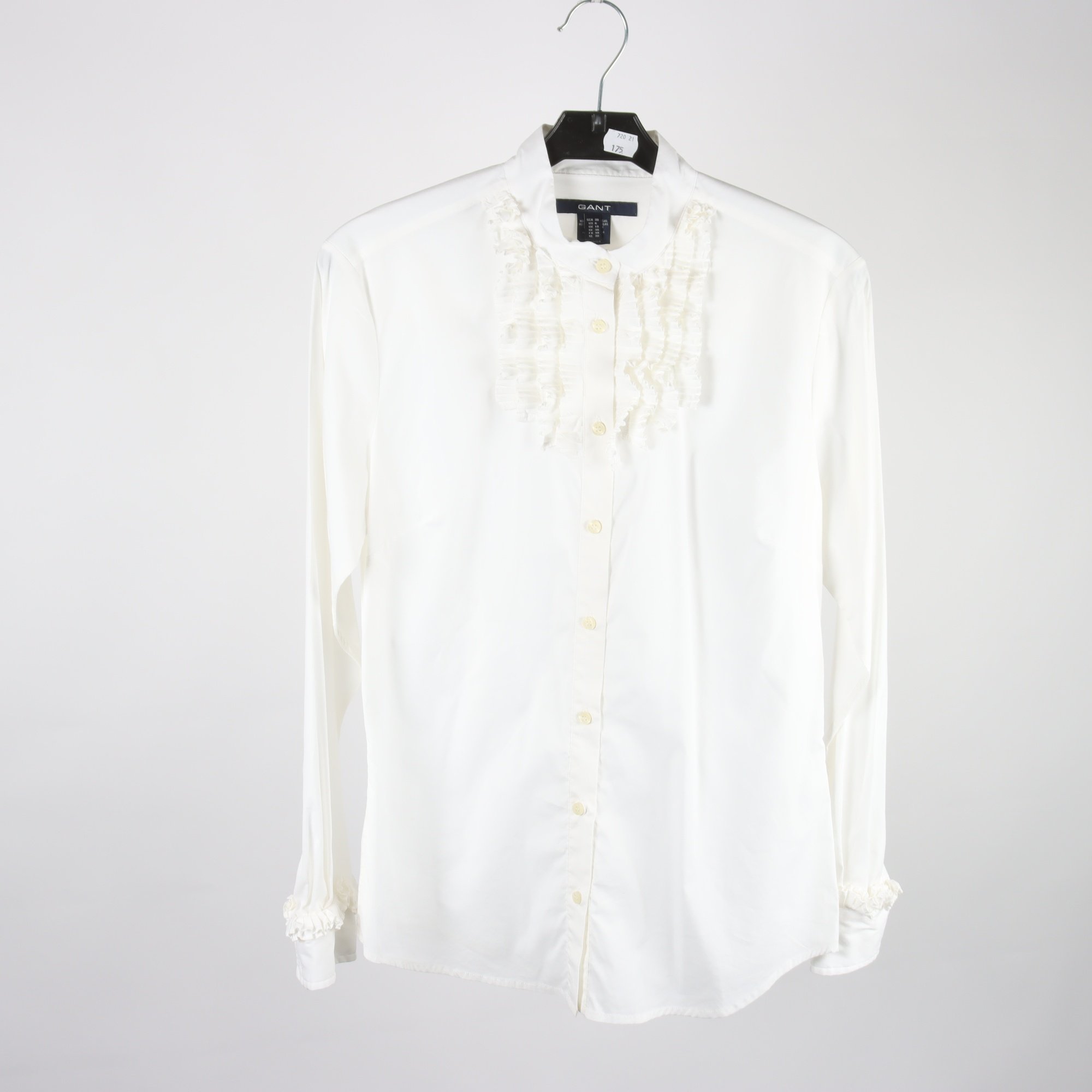 Blus, Gant, vit, stl. 36