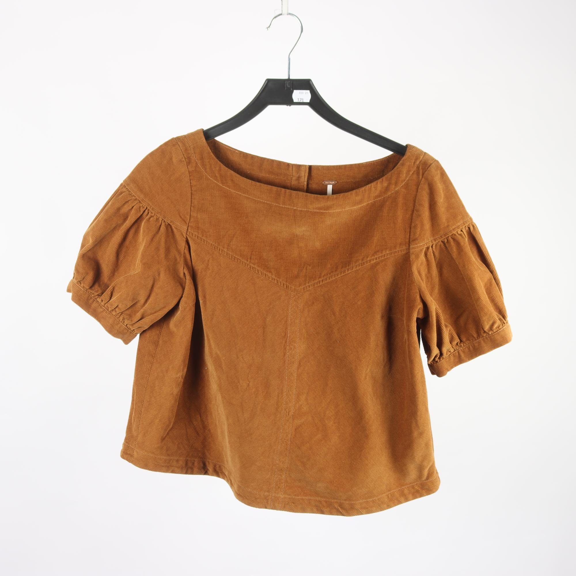 Blus, Free People, brun, manchester, stl. S