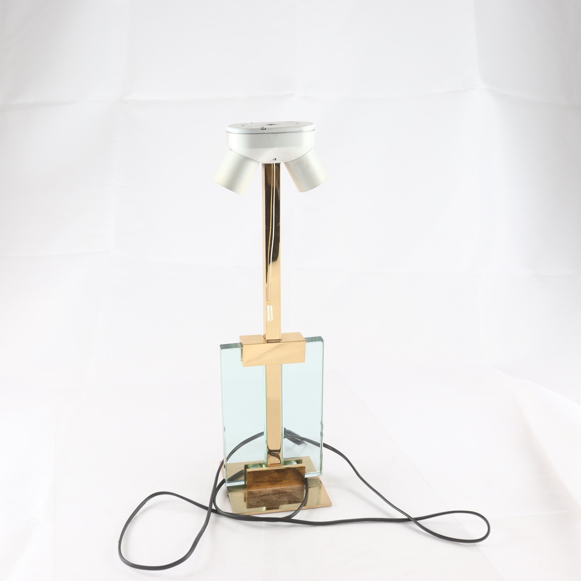 Bordslampa, Fratelli Martini, glas, metall. Samfraktas ej.