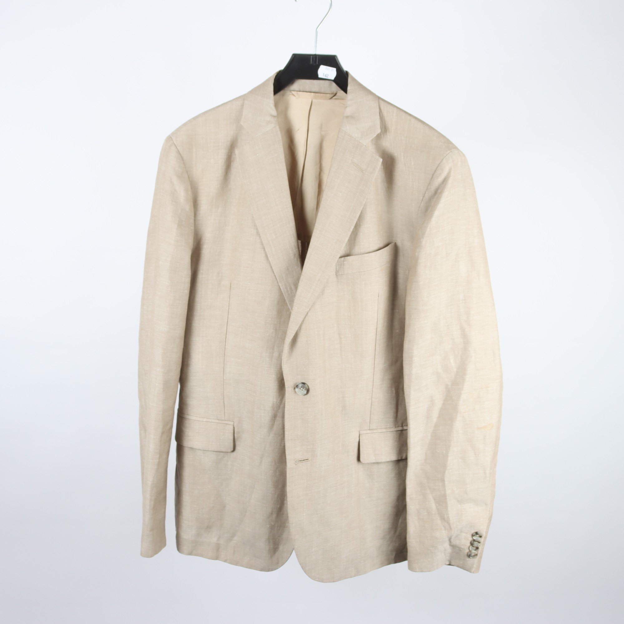 Kavaj, J.Lindeberg, beige, linne/ull, stl. 52R