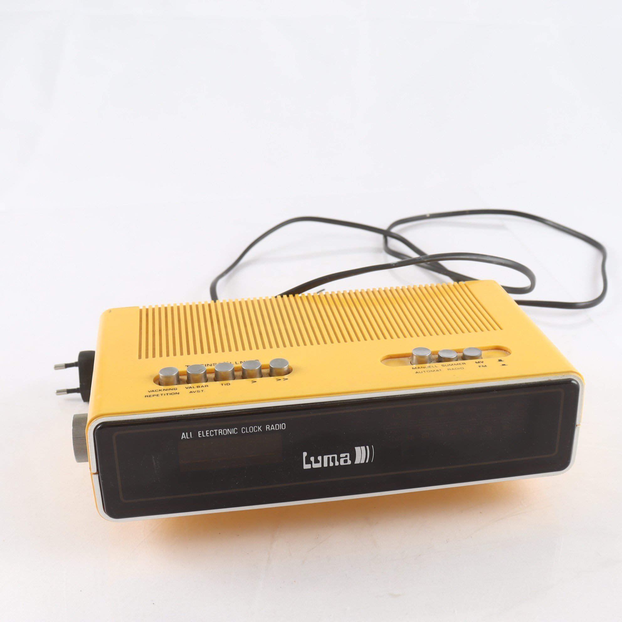 Klockradio, Luma
