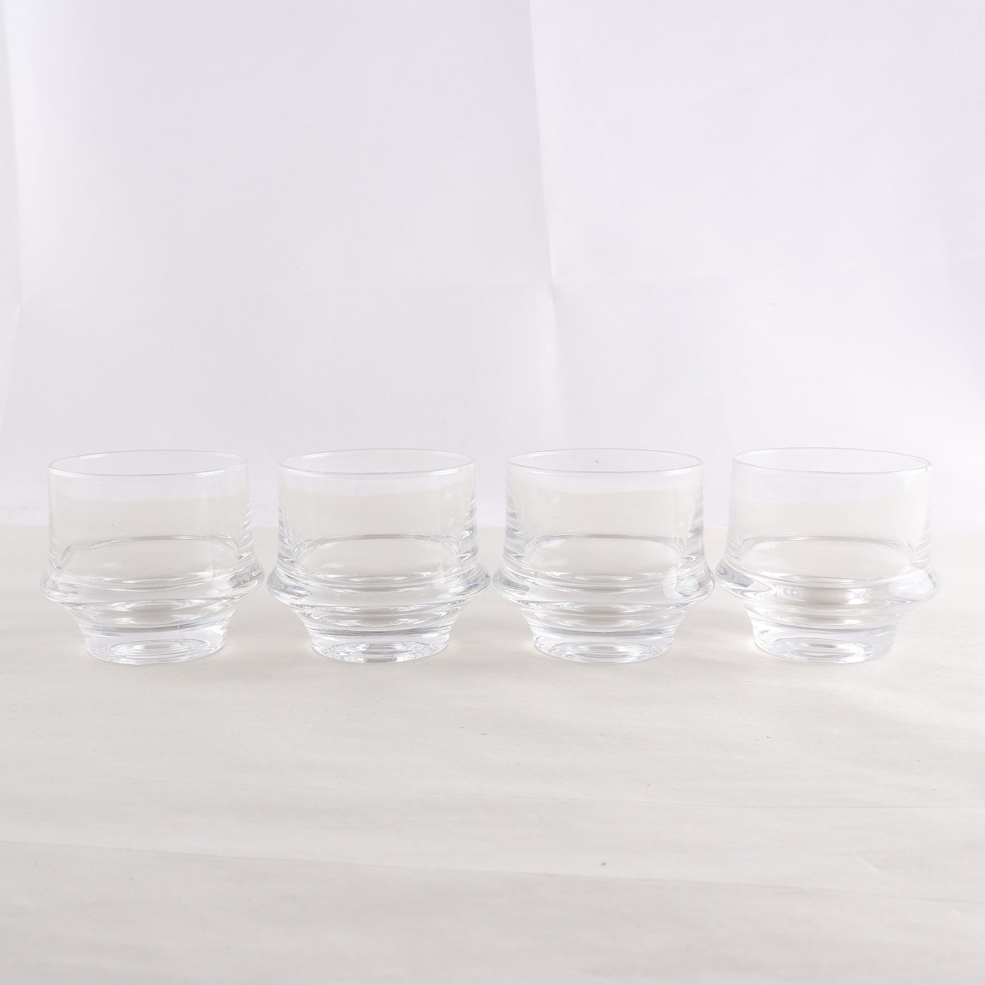 Whiskyglas, Iittala, Tapio Wirkkala, ”Marski”, 4 st. Samfraktas ej