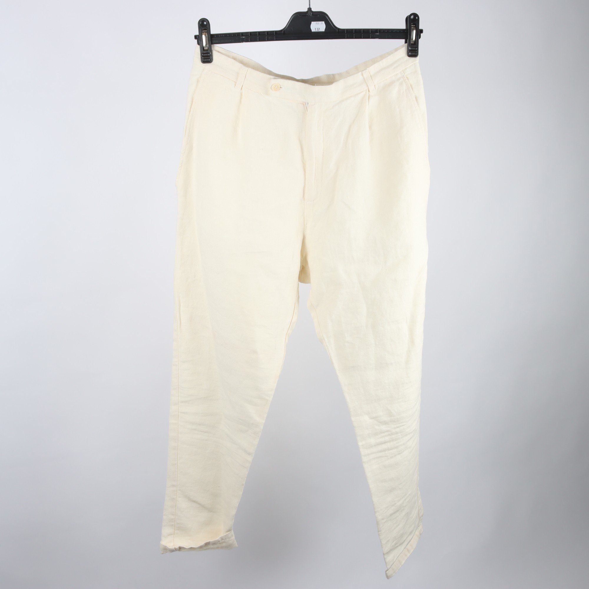 Byxor, Nygårdsanna, ljusbeige, 100% linne, stl. 38