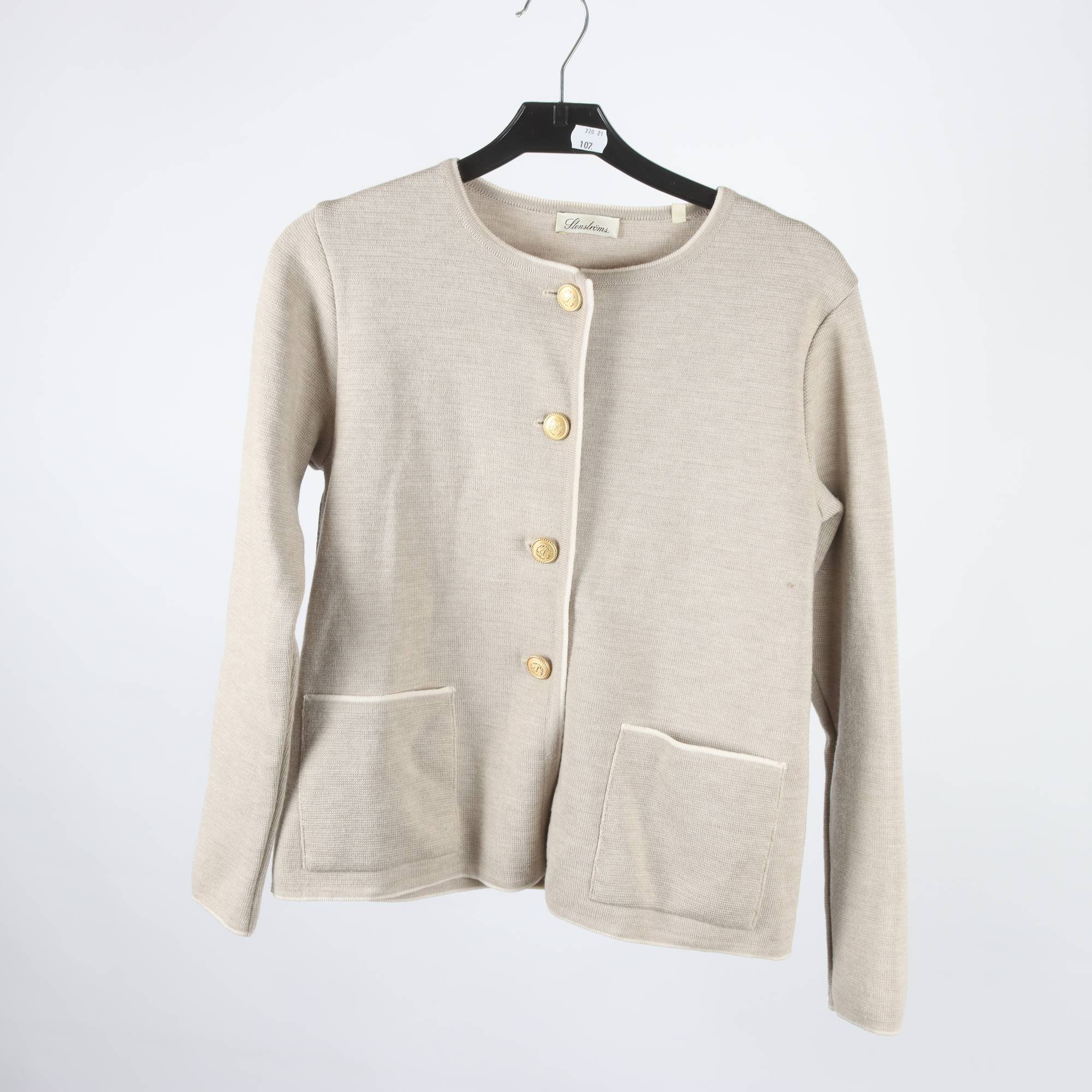 Kofta, Stenströms, beige, 100% merino ull, stl. S