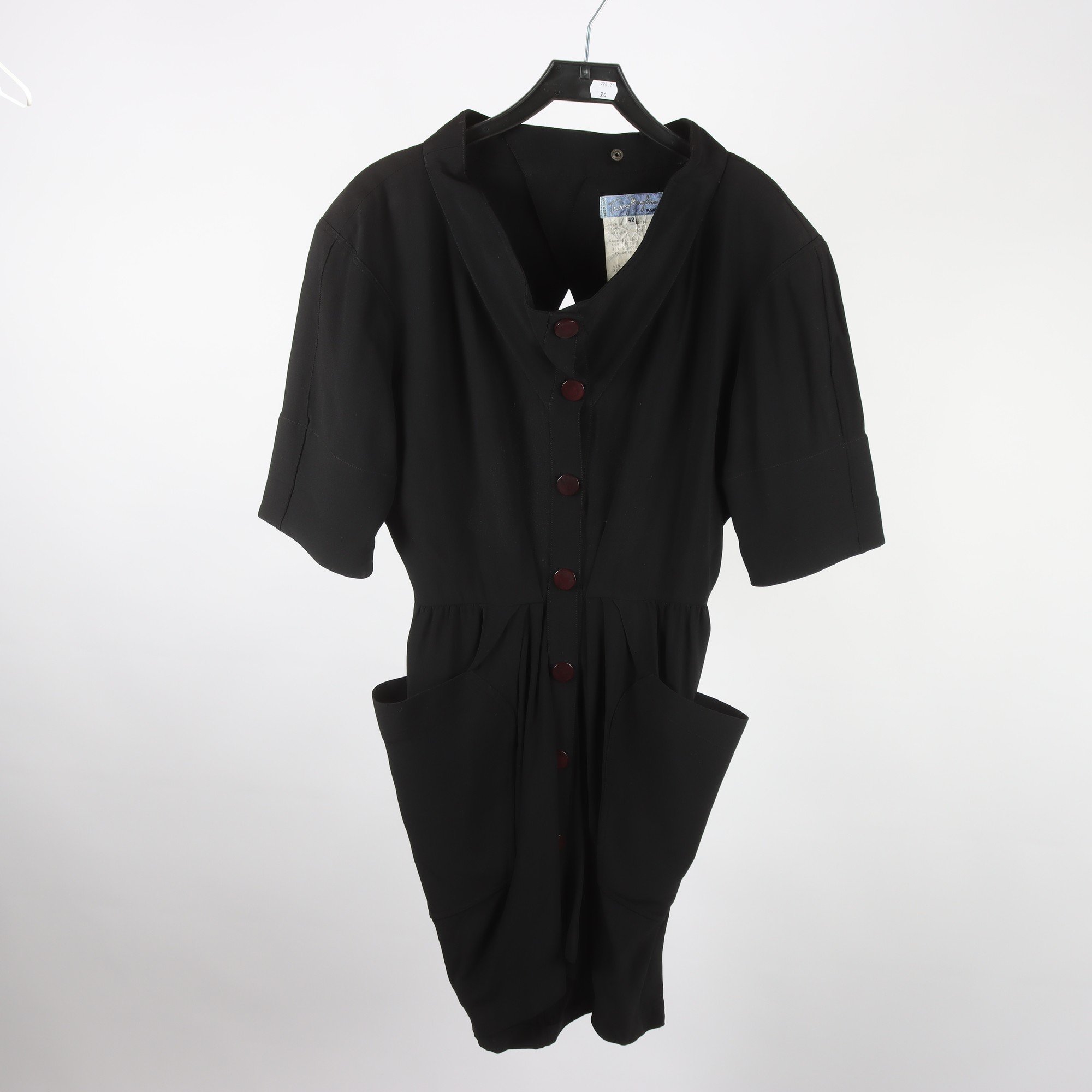 Klänning, vintage, Thierry Mugler, svart, stl. 42