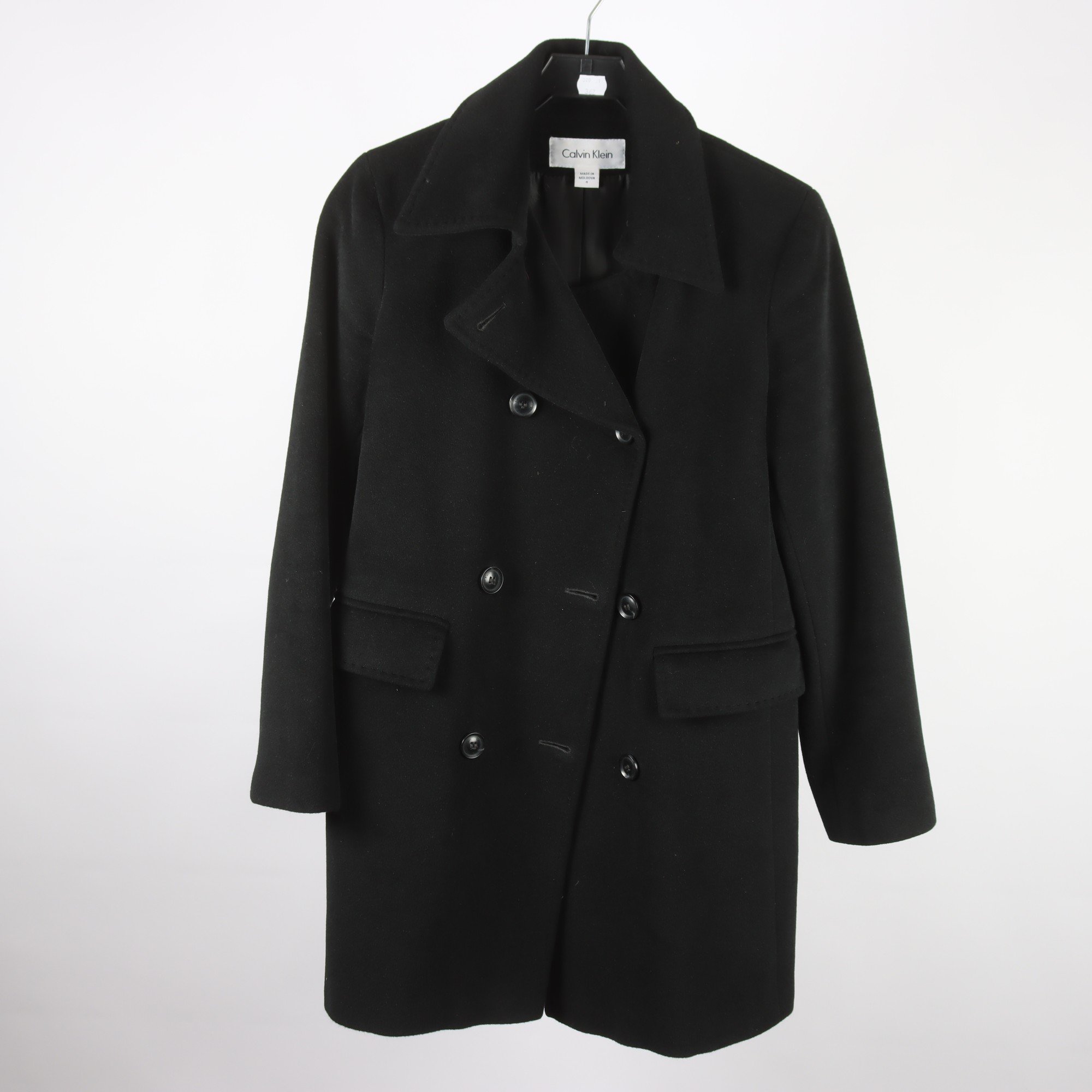 Jacka, Calvin Klein, svart, ull, angora, stl. XS.