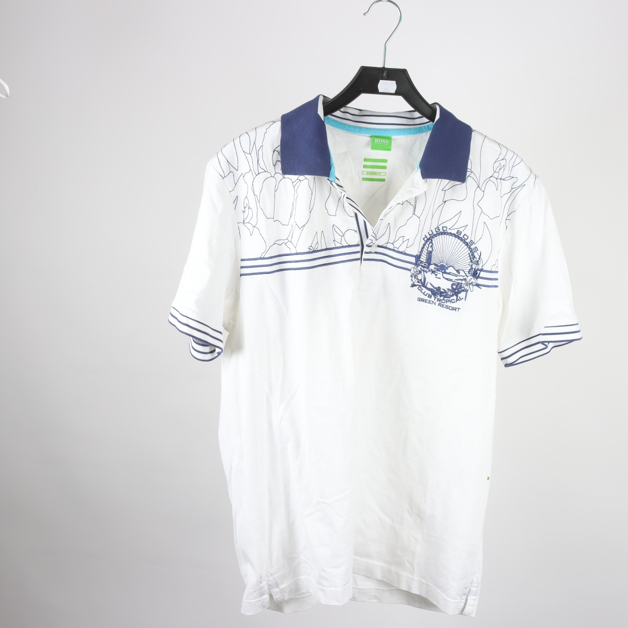 Tröja, Hugo Boss, vit, blå, stl. XL.