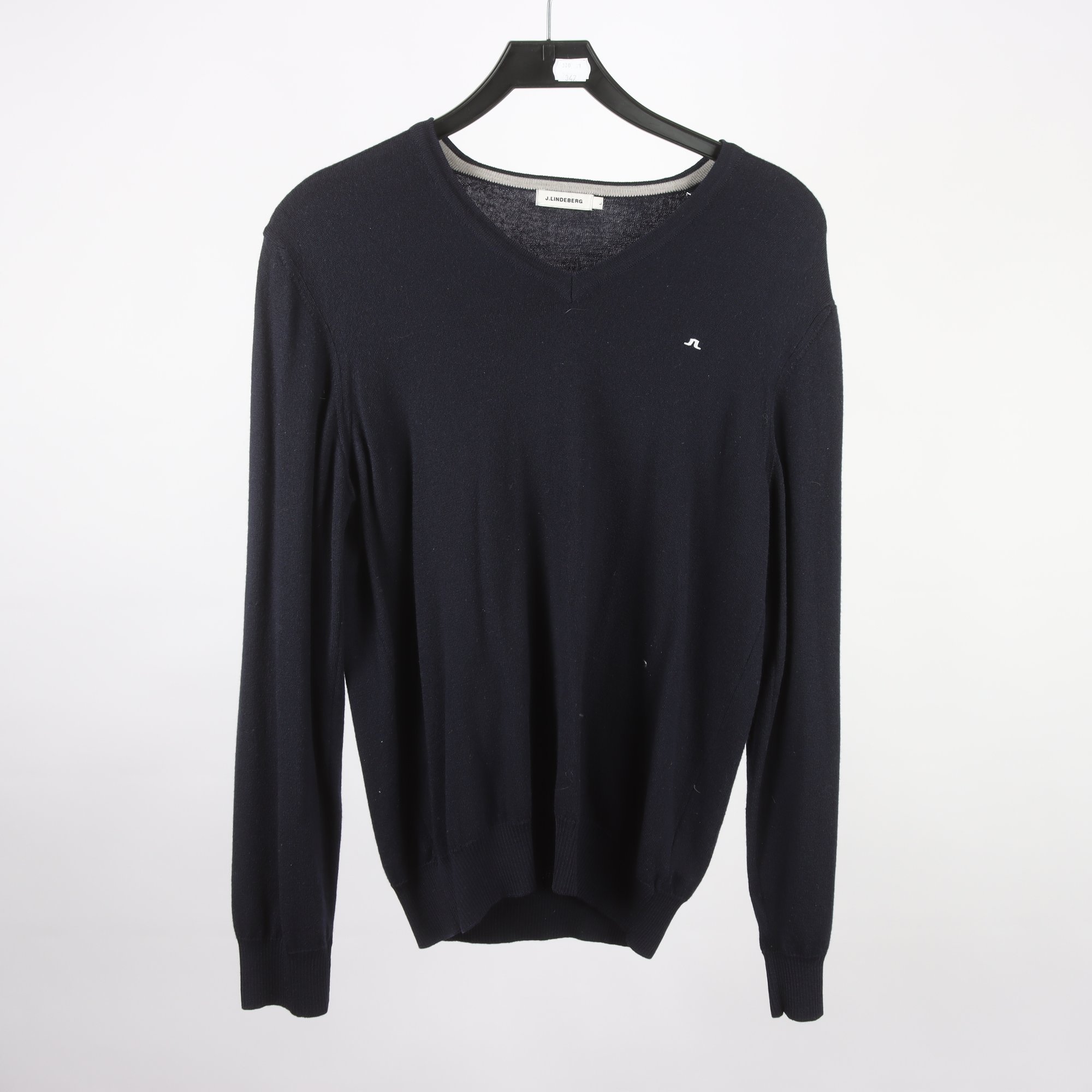 Tröja, J.Lindeberg, blå, 100% merino ull, stl. L.