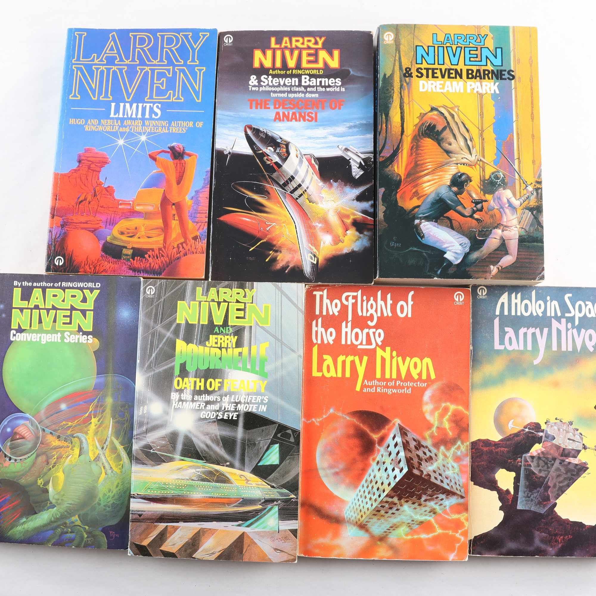 Larry Niven, bokpaket med 7 pocket