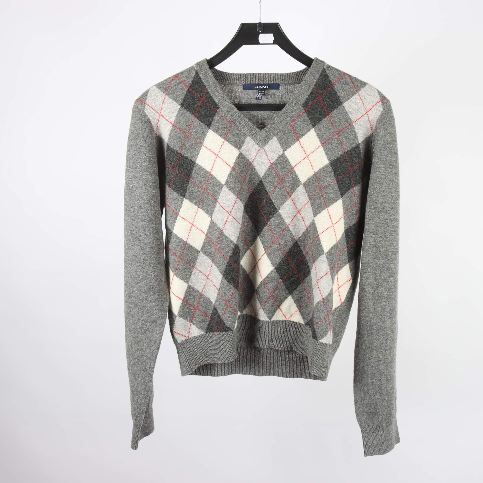 Tröja, Gant, grå, 100% ull, stl. XXL.
