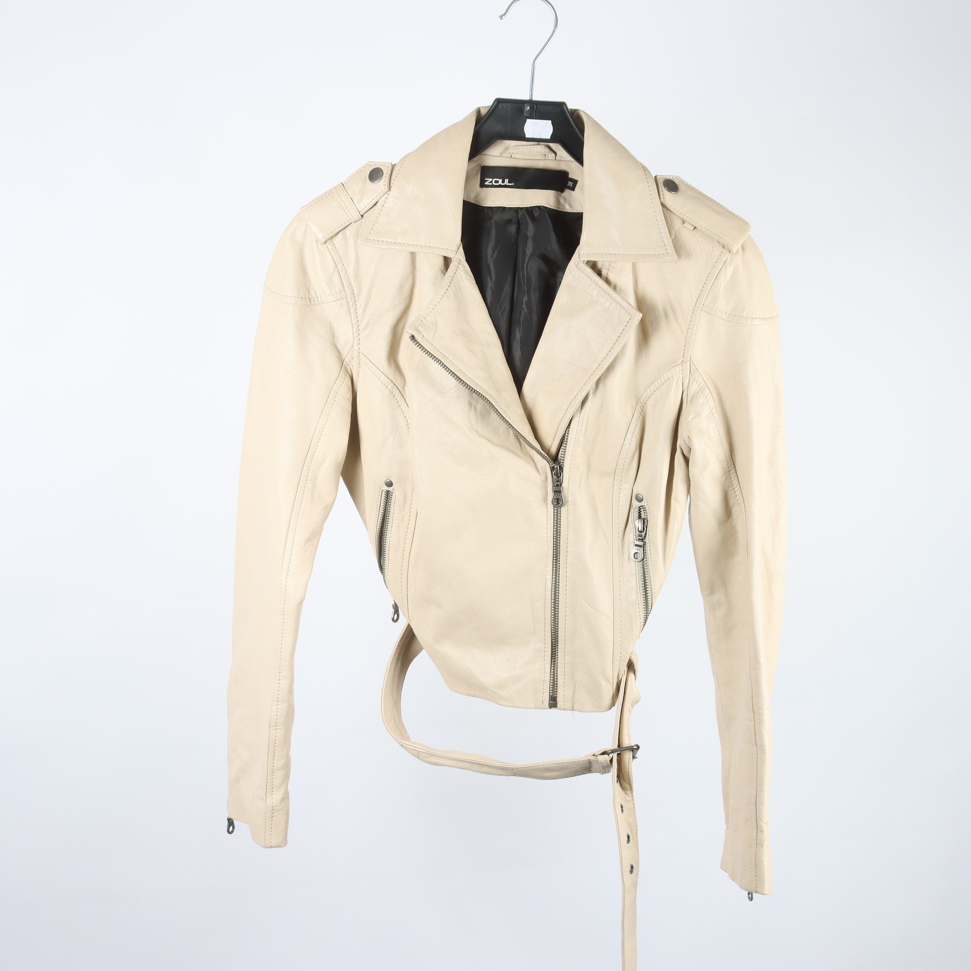 Skinnjacka, Zoul, beige, stl. 38.