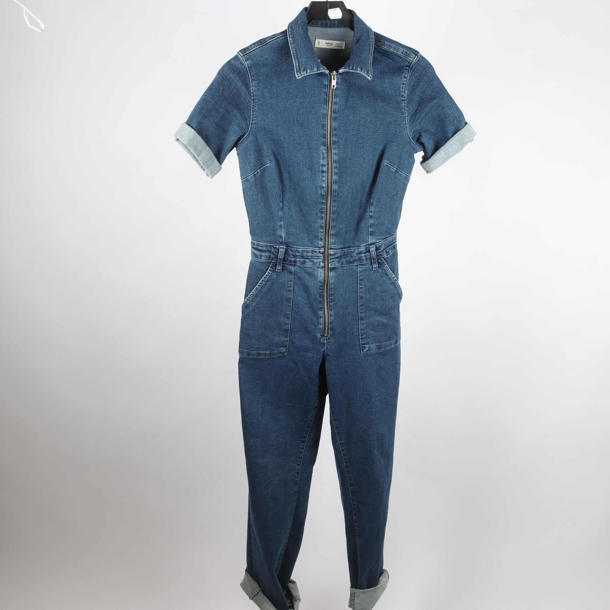 Byxdress, Mng, blå, stl. M.