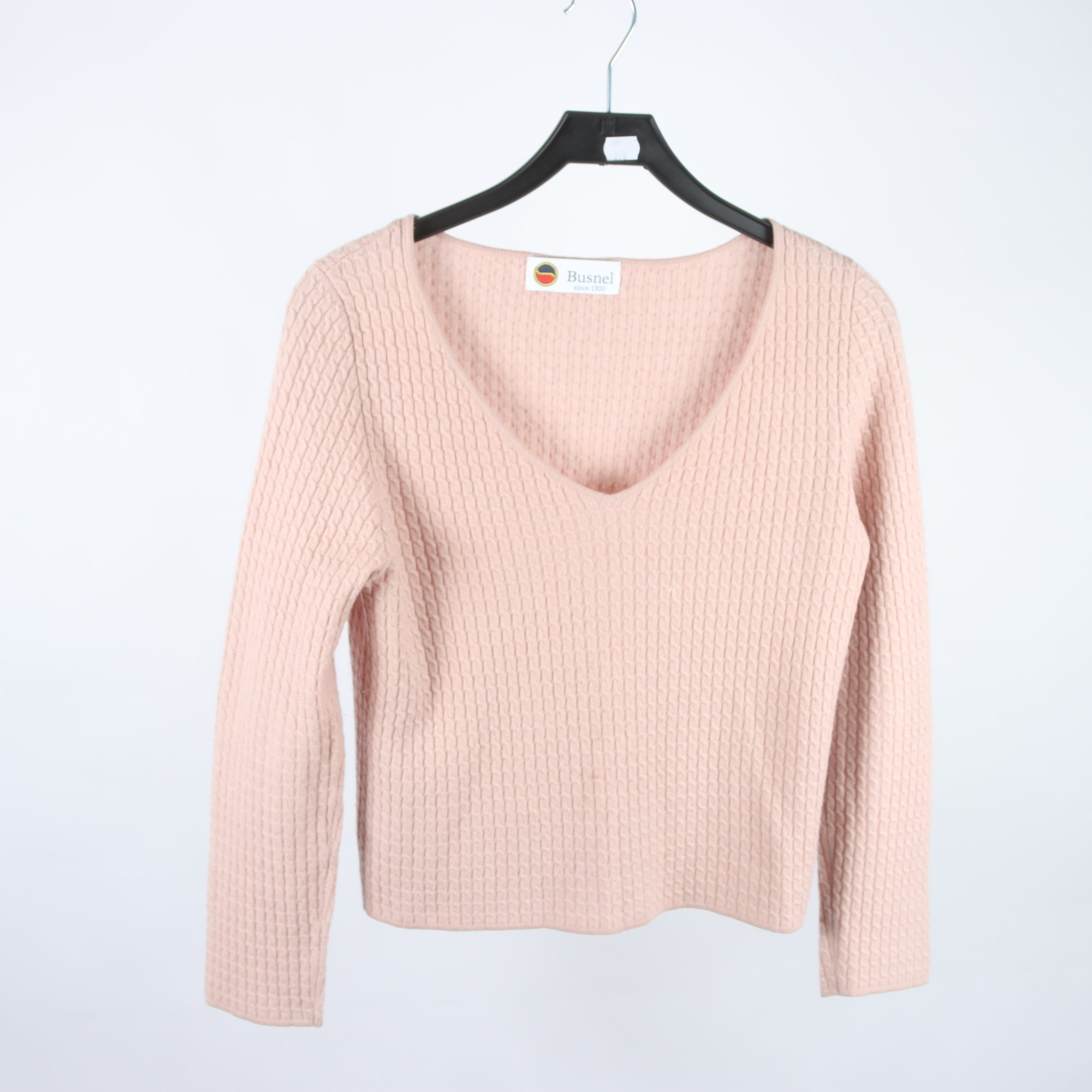 Tröja, Busnel, laxrosa, 100% cashmere, stl. 40.