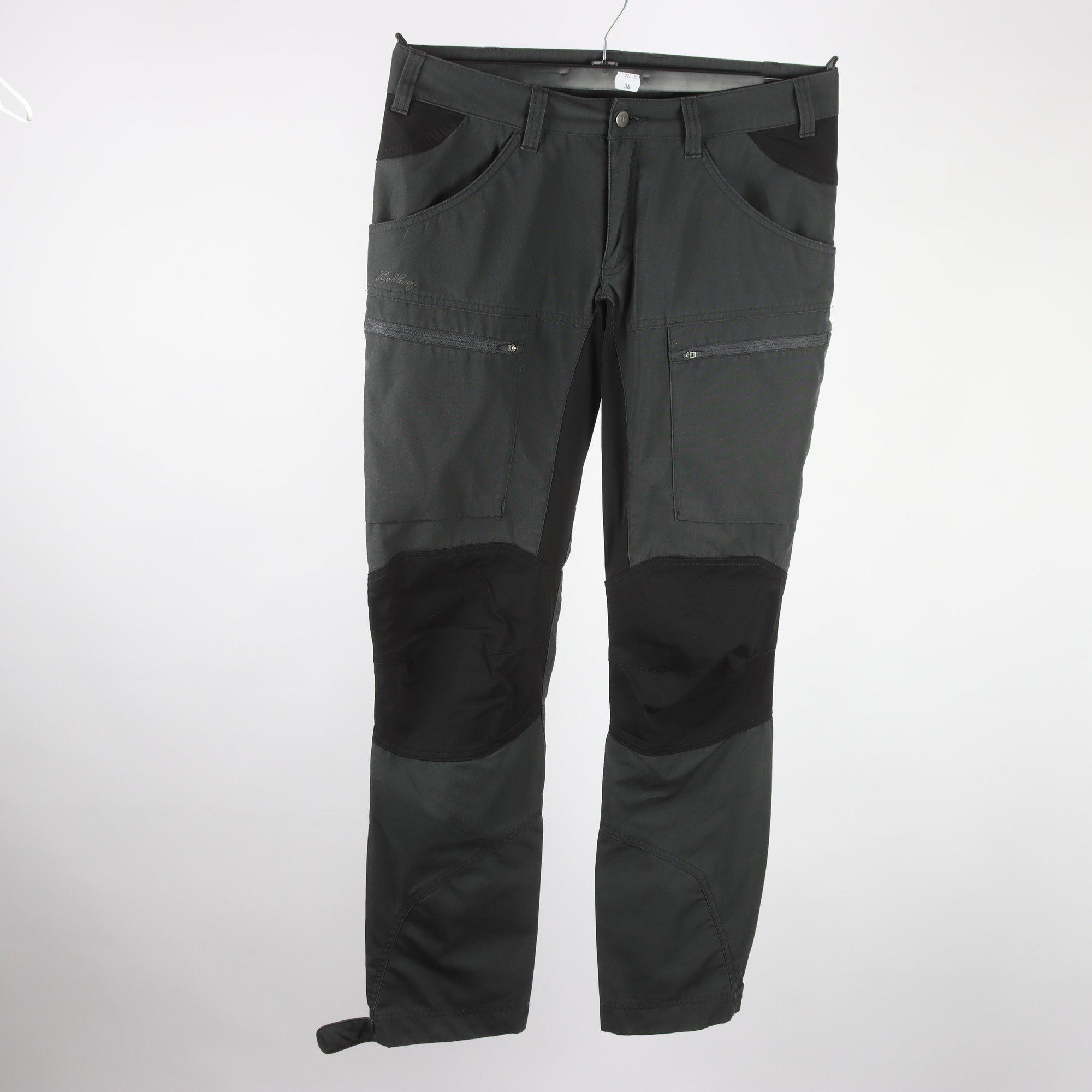 Fritidsbyxor, Lundhags, grå svart, stl. 40