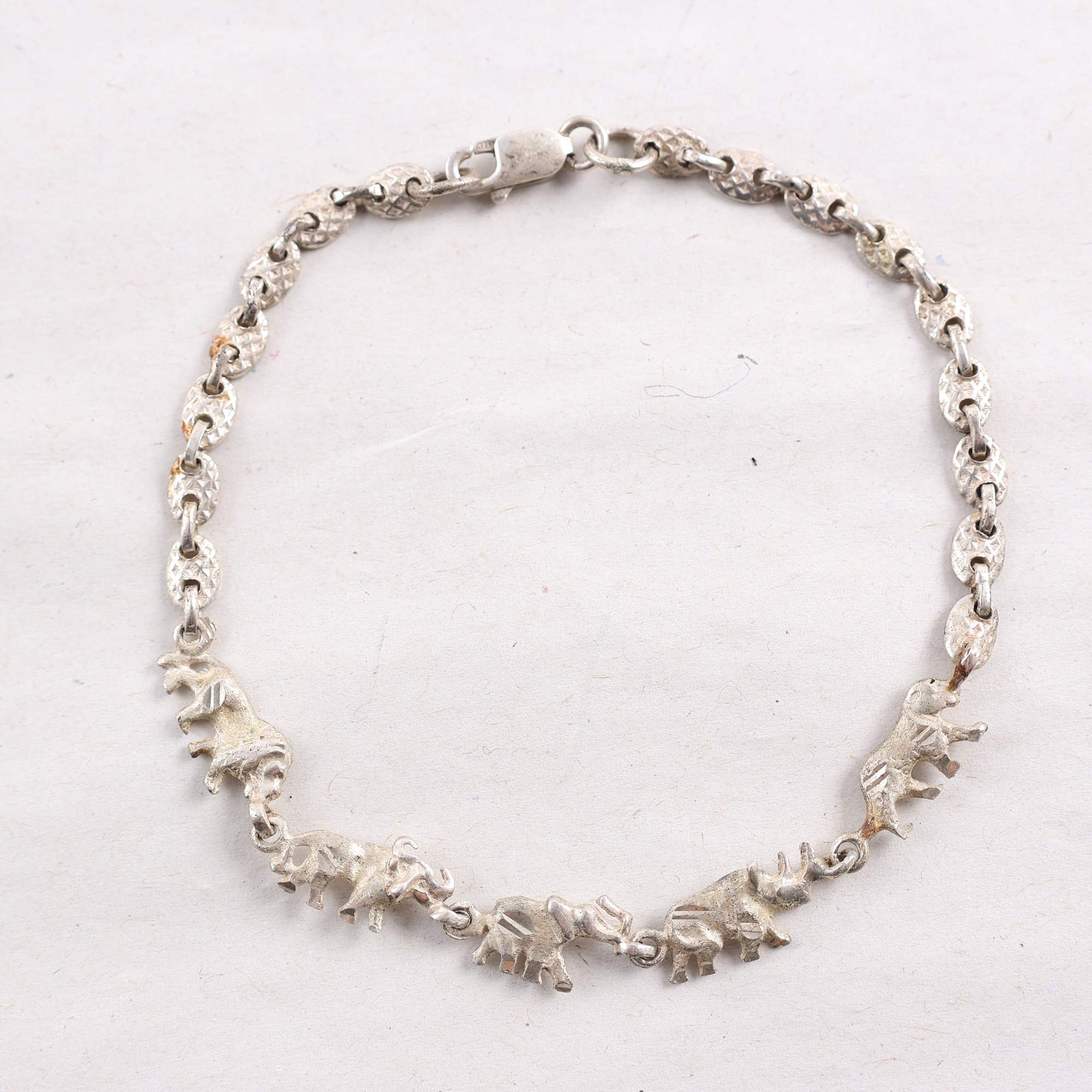 Armband, silver, vikt: 5.1g