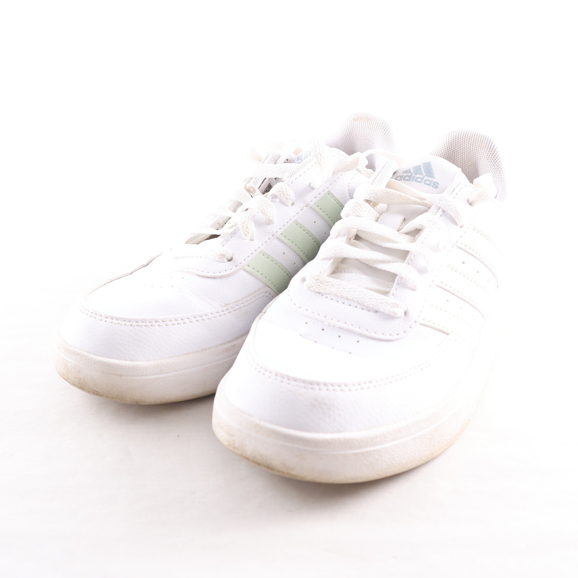 Sneakers, Adidas, vit, grön, stl. US 6.