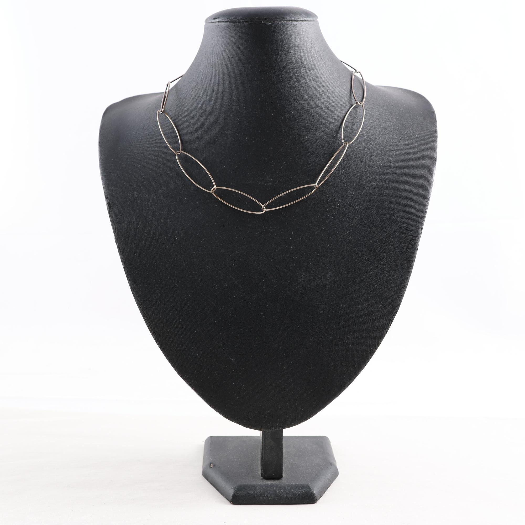Halsband, silver, vikt: 8.6g