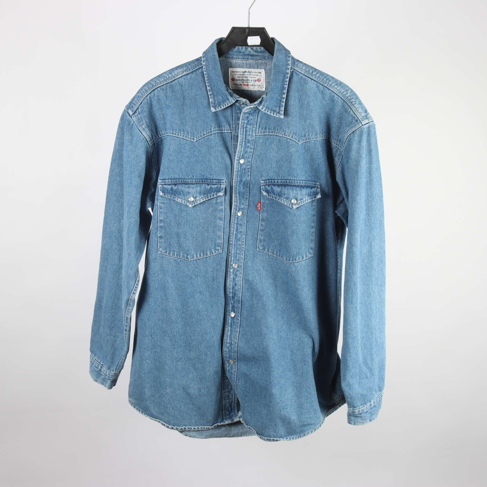 Jeansskjorta, Levis, blå, stl. L.