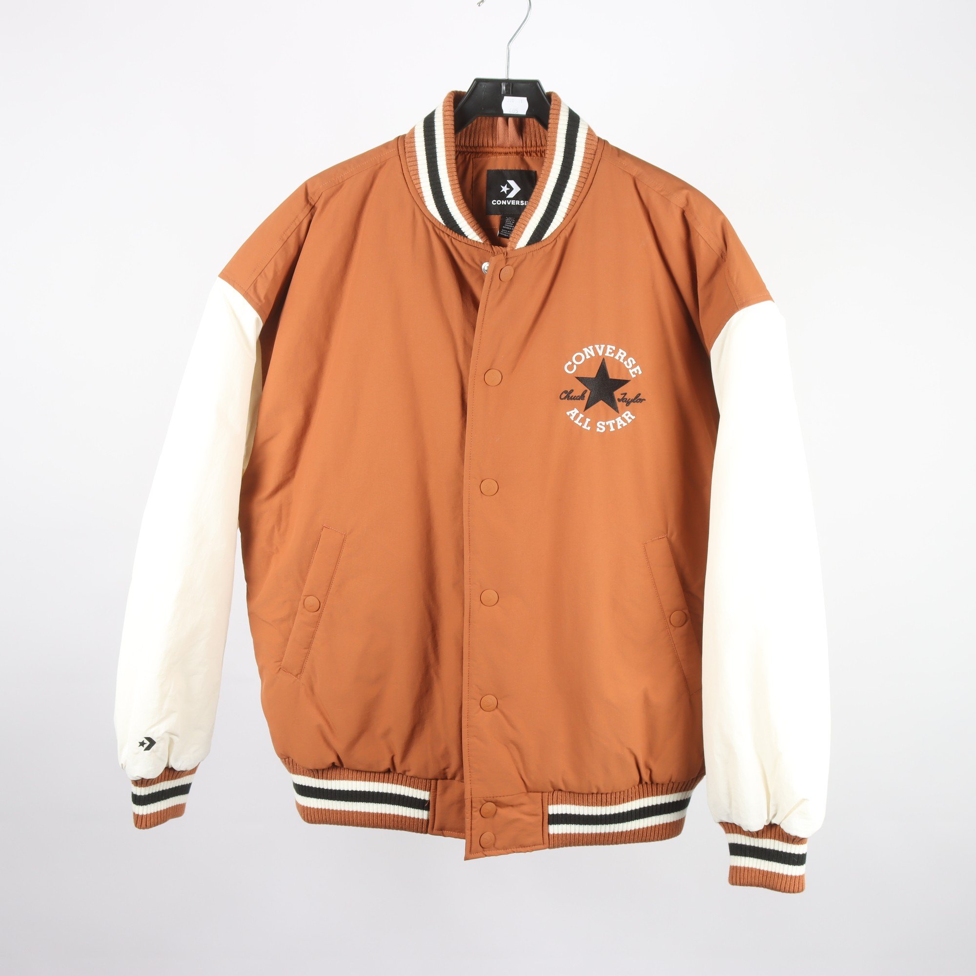 Vinterjacka, Converse, vit, brun, stl. S.
